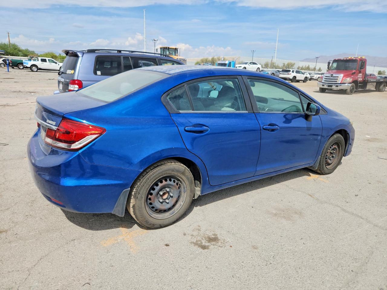 2015 Honda Civic Lx Blue vin: 2HGFB2F53FH558272