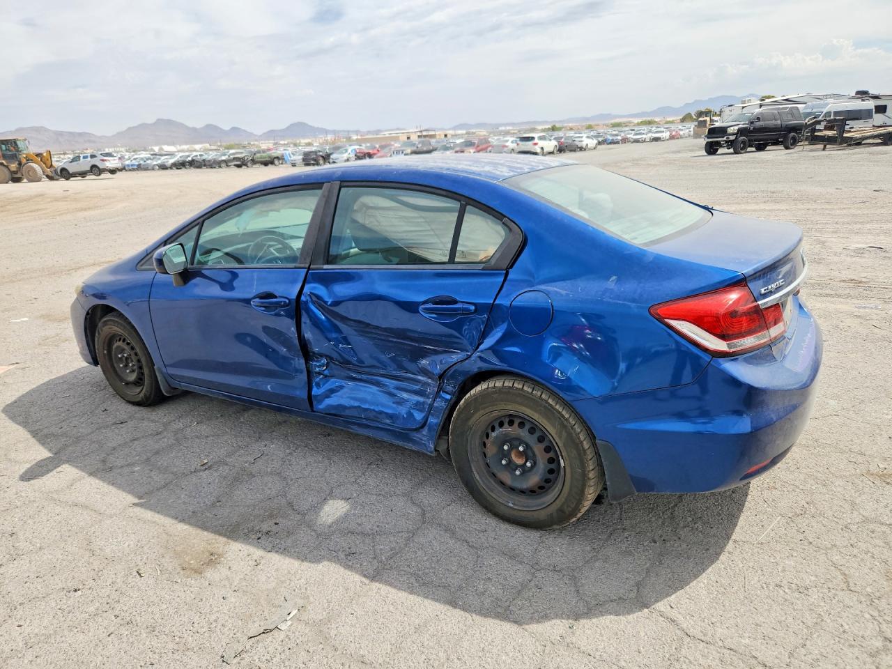 2015 Honda Civic Lx Blue vin: 2HGFB2F53FH558272