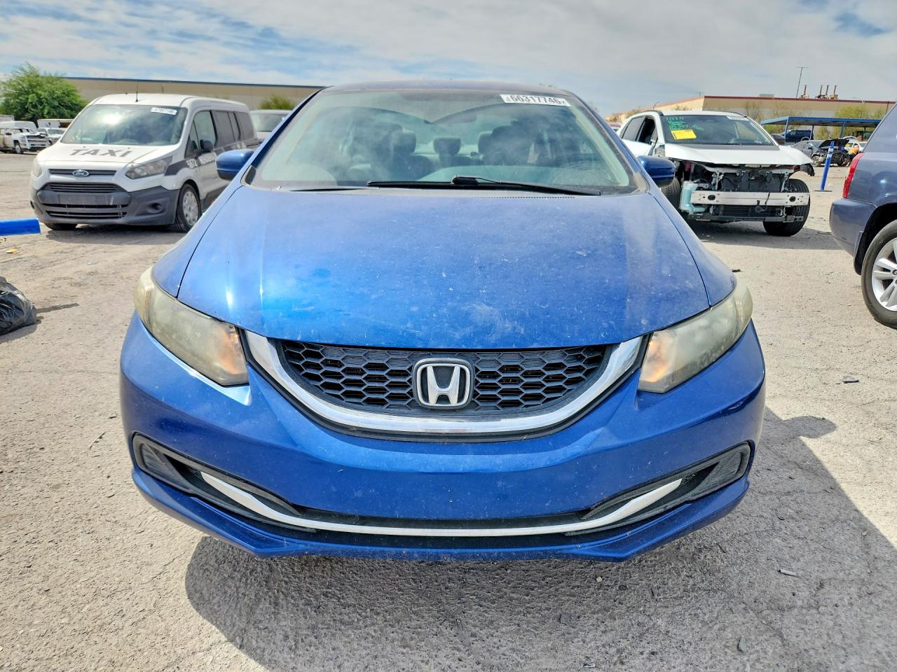 2015 Honda Civic Lx Blue vin: 2HGFB2F53FH558272