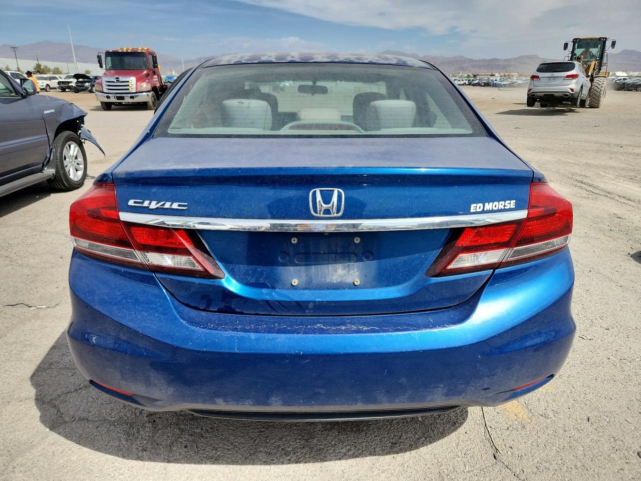 2015 Honda Civic Lx Blue vin: 2HGFB2F53FH558272