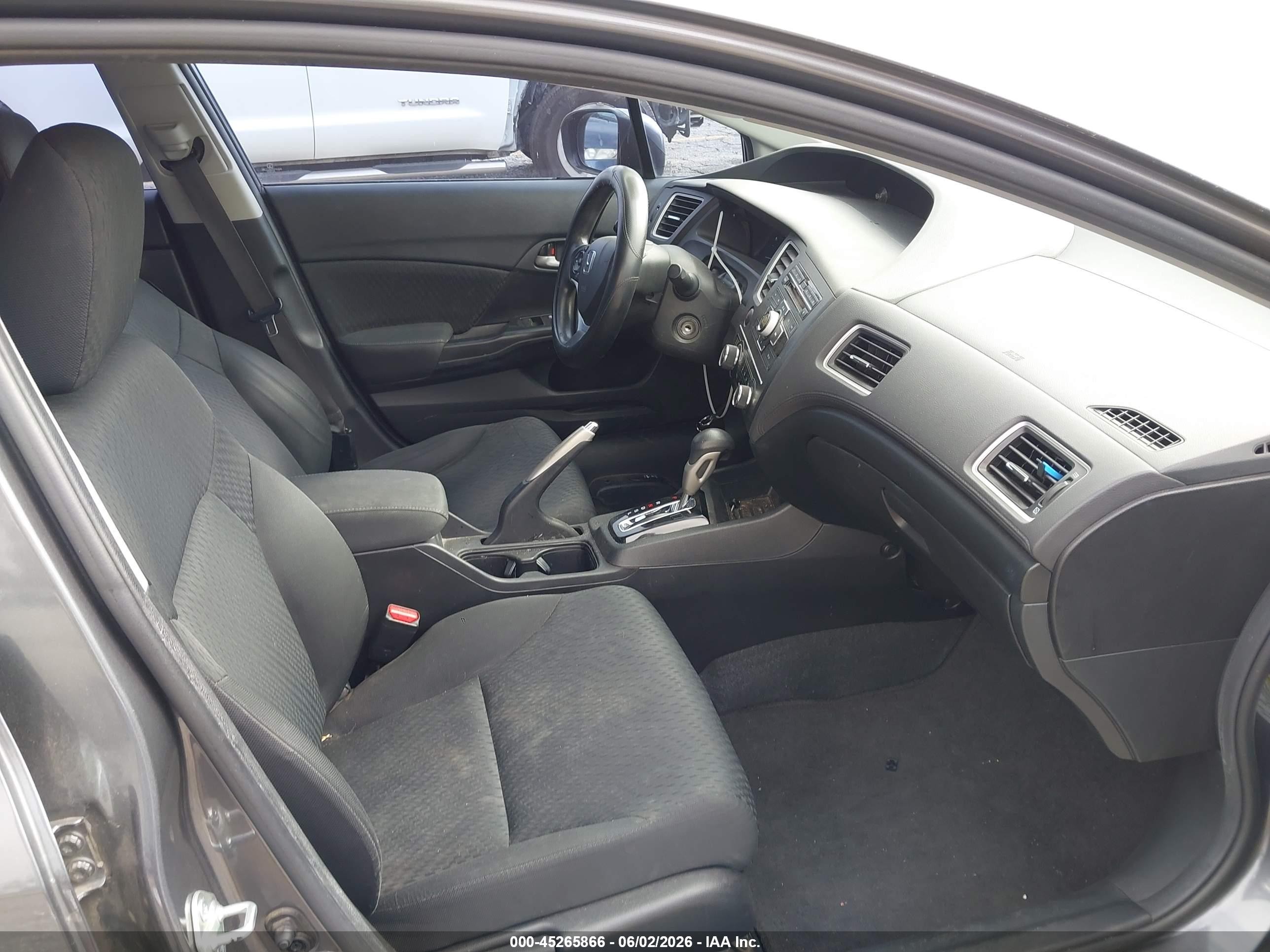 2015 Honda Civic Lx Gray vin: 2HGFB2F53FH563858