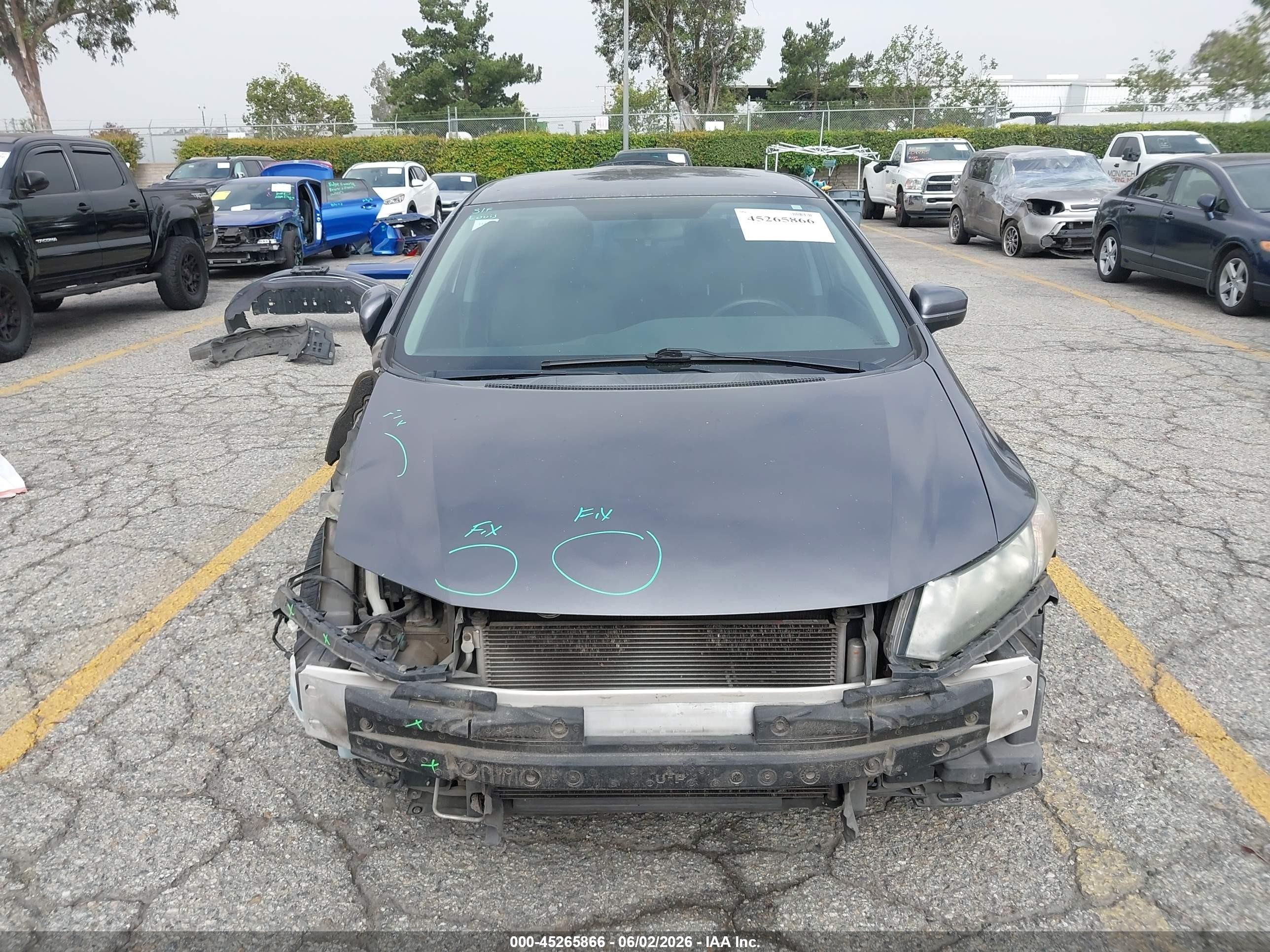 2015 Honda Civic Lx Gray vin: 2HGFB2F53FH563858