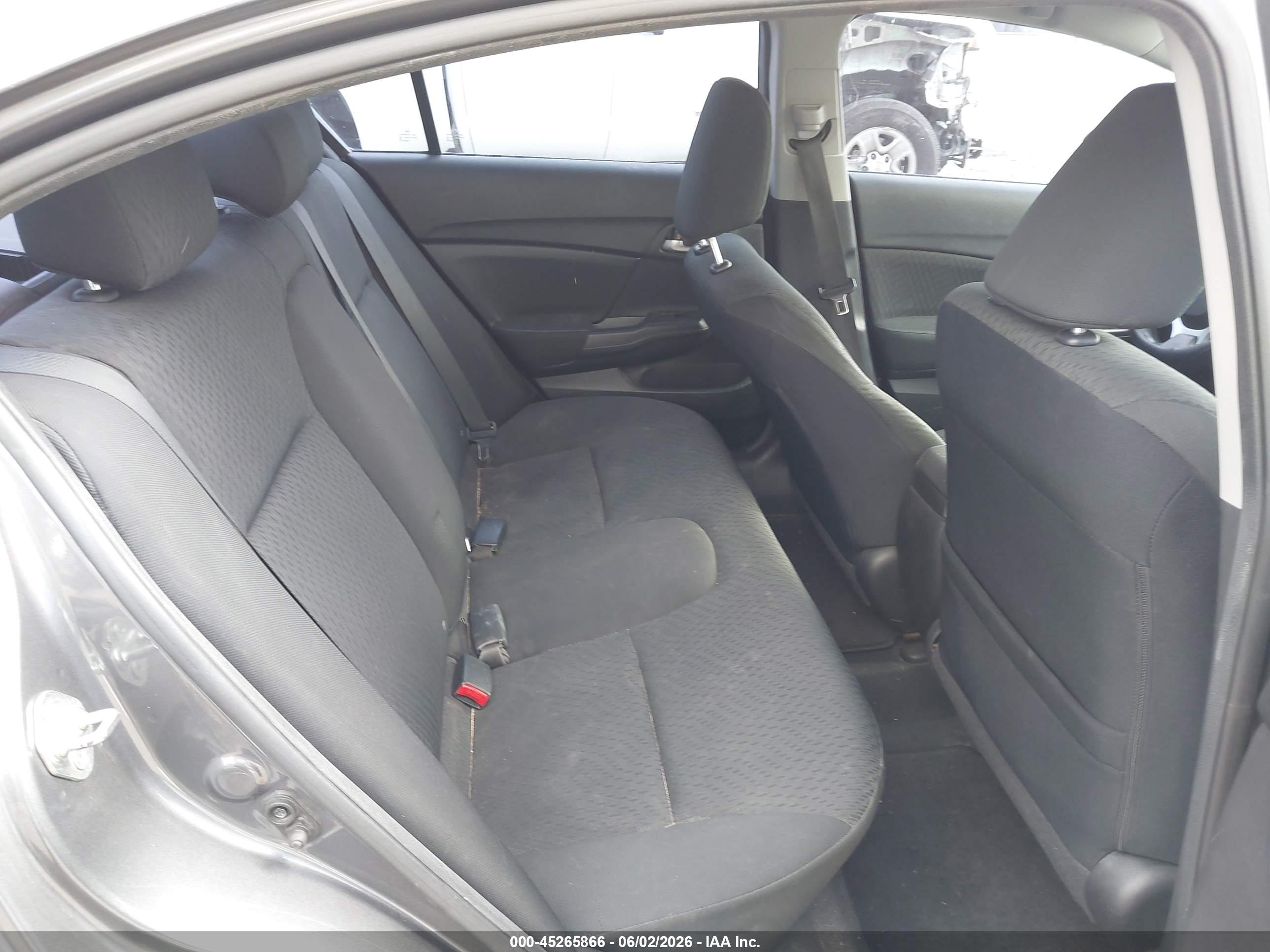 2015 Honda Civic Lx Gray vin: 2HGFB2F53FH563858