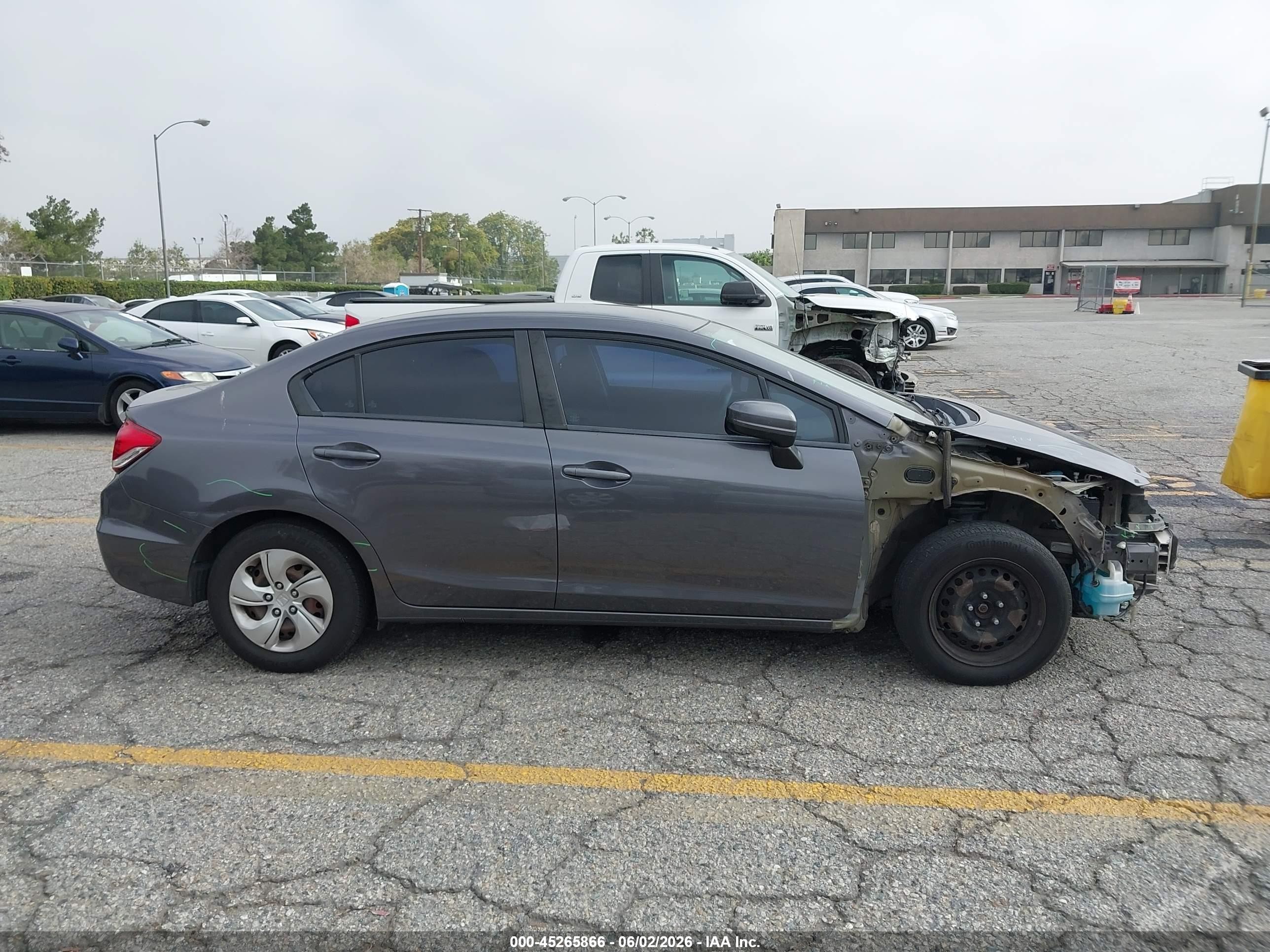 2015 Honda Civic Lx Gray vin: 2HGFB2F53FH563858