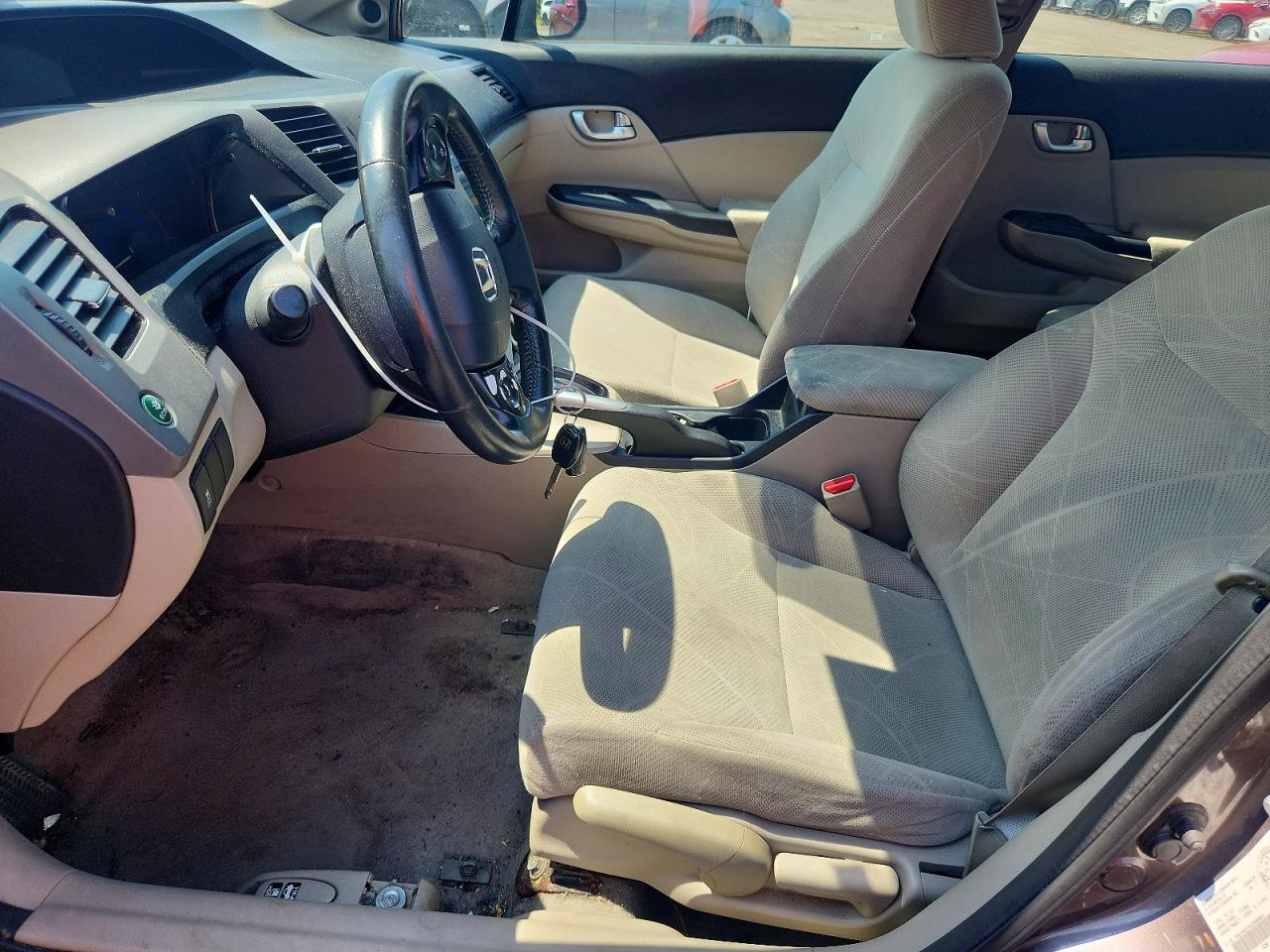 2012 Honda Civic Lx Коричневый vin: 2HGFB2F54CH006825
