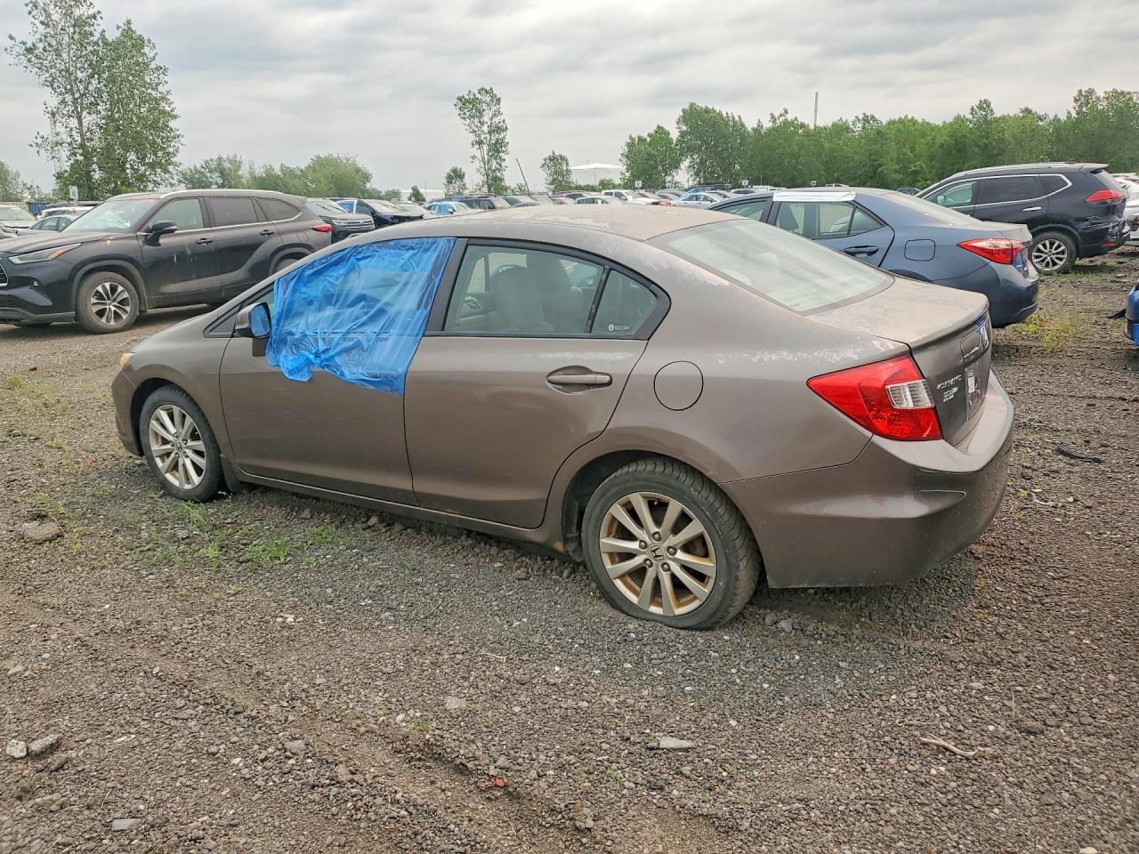 2012 Honda Civic Lx Коричневый vin: 2HGFB2F54CH006825