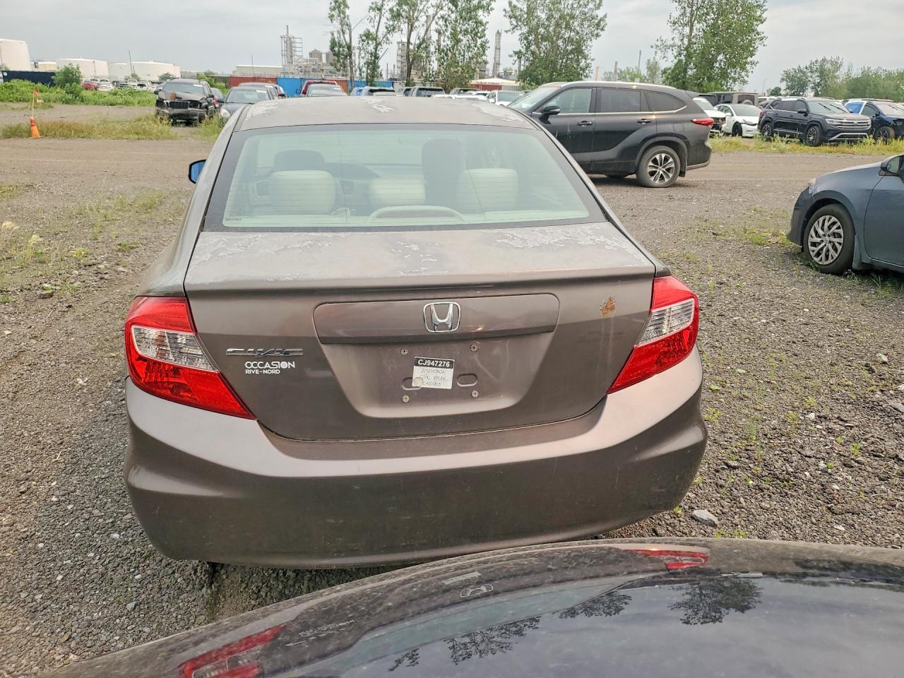 2012 Honda Civic Lx Коричневый vin: 2HGFB2F54CH006825