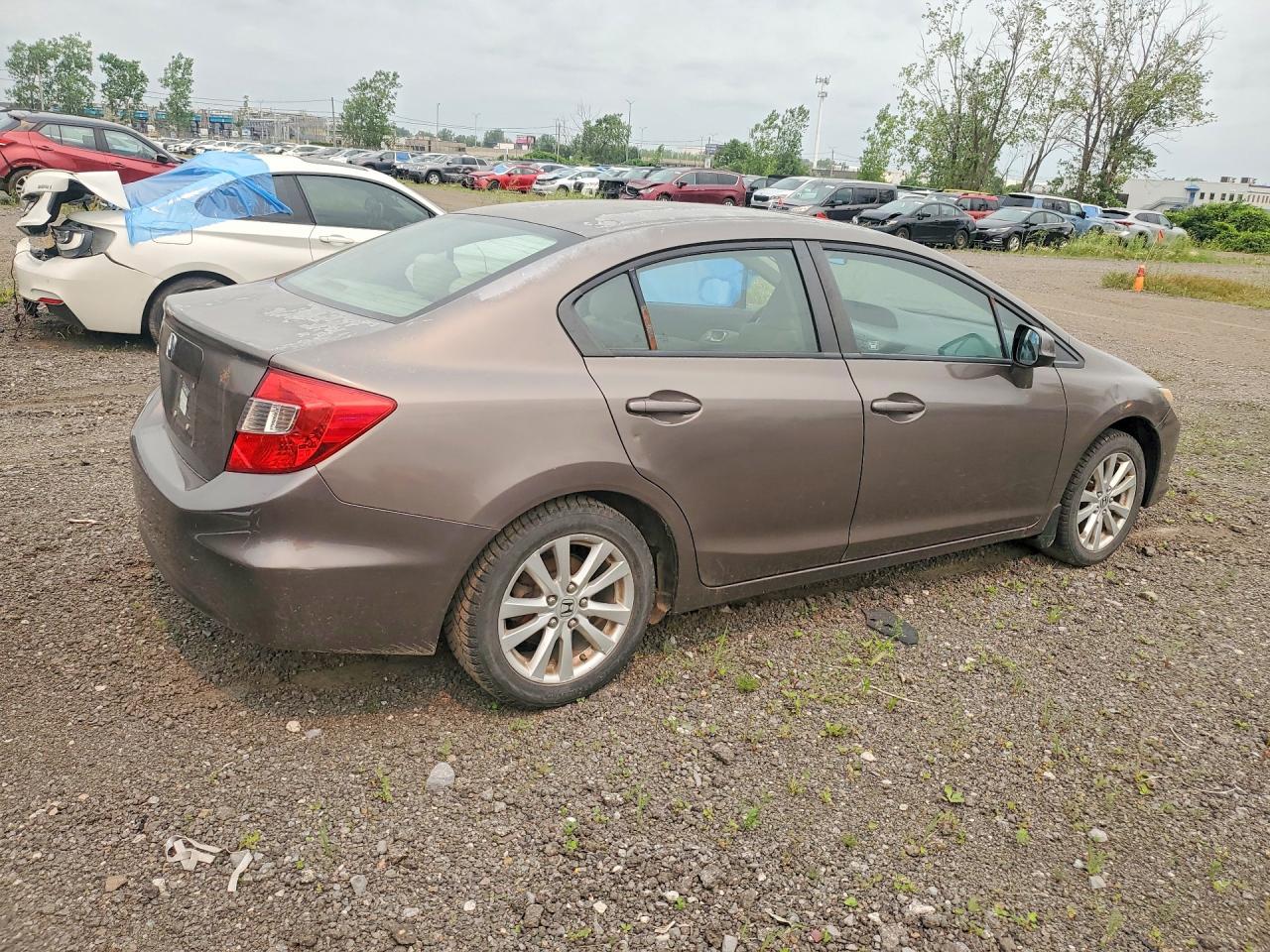 2012 Honda Civic Lx Коричневый vin: 2HGFB2F54CH006825