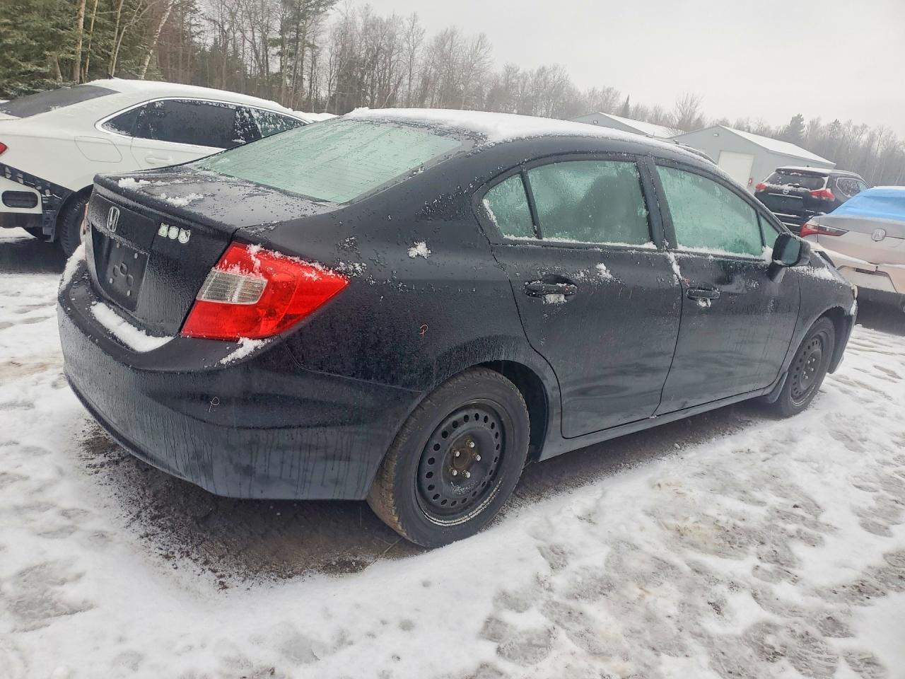 2012 Honda Civic Lx Черный vin: 2HGFB2F54CH026766