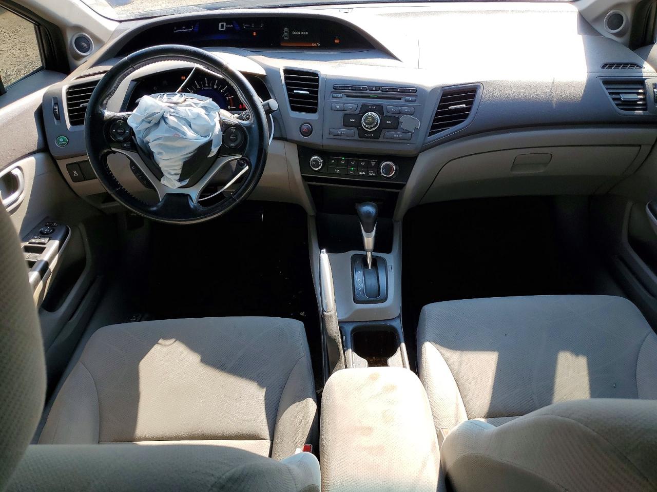 2012 Honda Civic Lx Gray vin: 2HGFB2F54CH030607