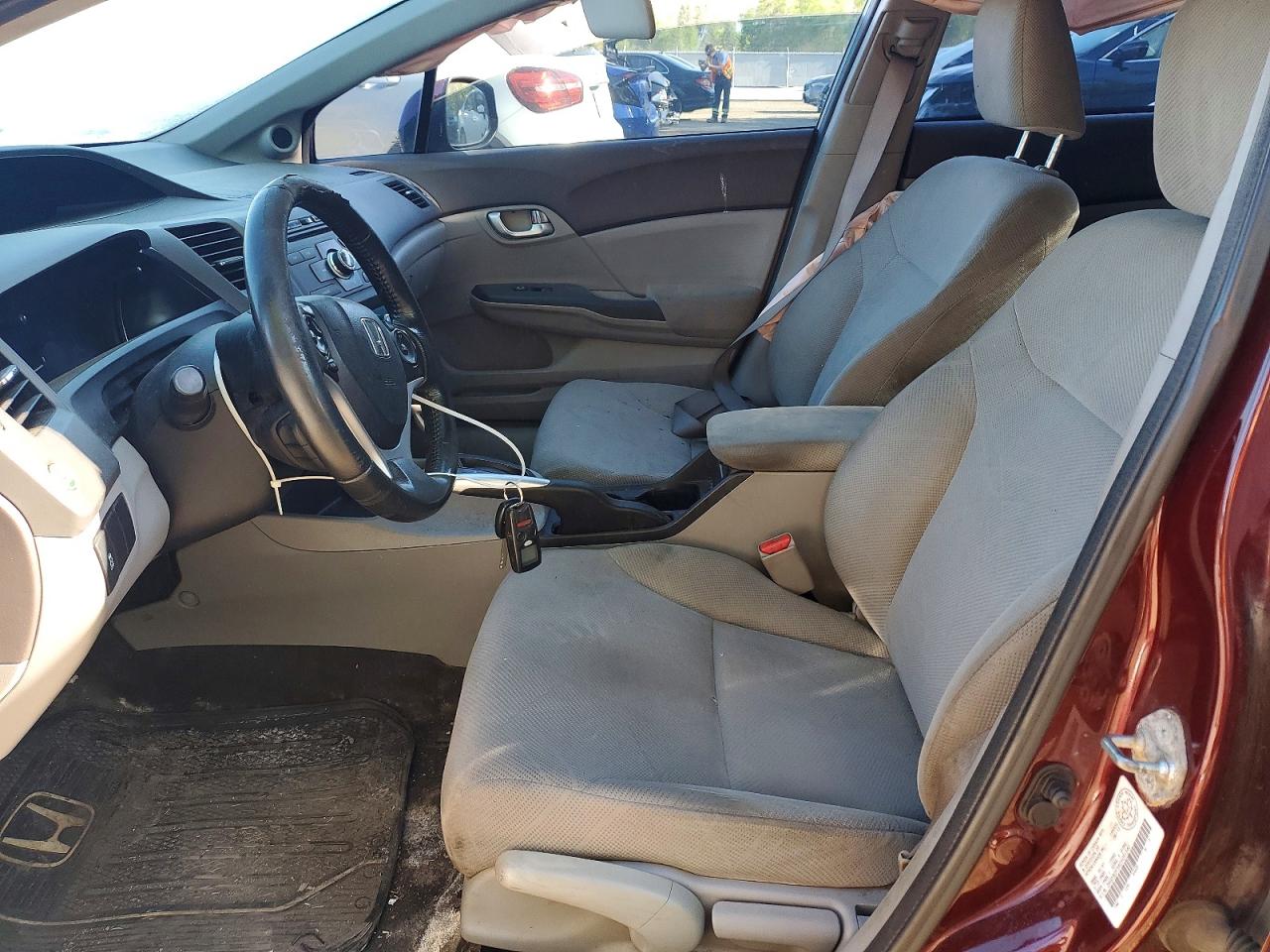2012 Honda Civic Lx Burgundy vin: 2HGFB2F54CH051540