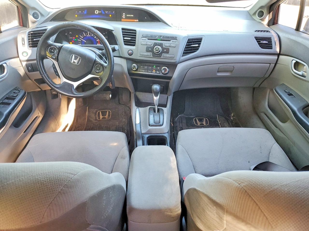 2012 Honda Civic Lx Burgundy vin: 2HGFB2F54CH051540