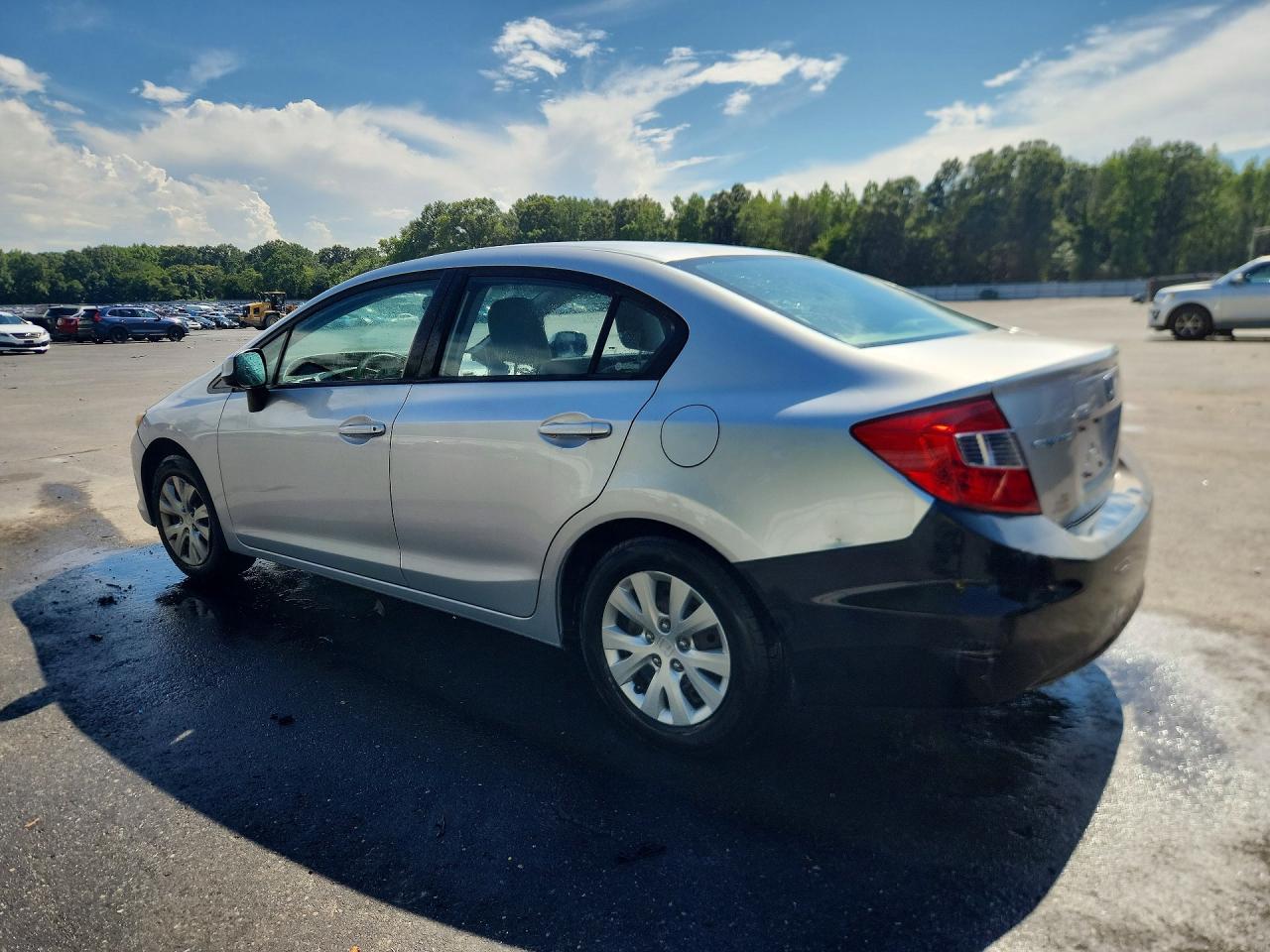 2012 Honda Civic Lx Silver vin: 2HGFB2F54CH303755