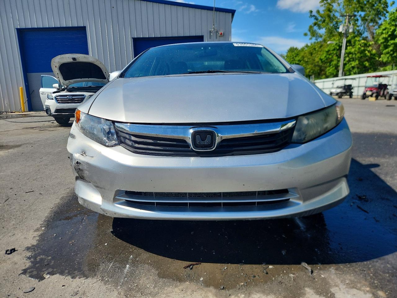 2012 Honda Civic Lx Silver vin: 2HGFB2F54CH303755
