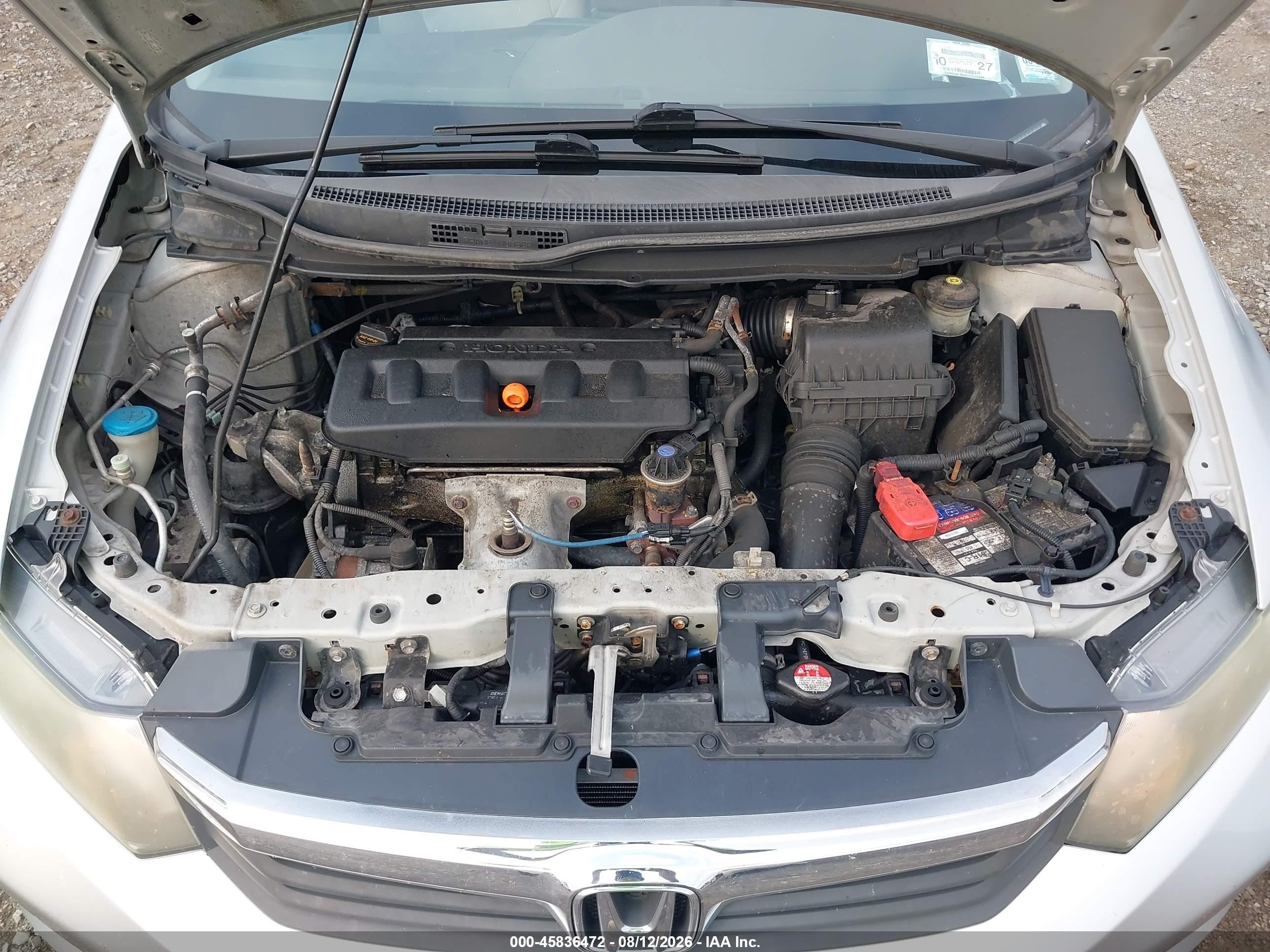 2012 Honda Civic Lx Silver vin: 2HGFB2F54CH314819