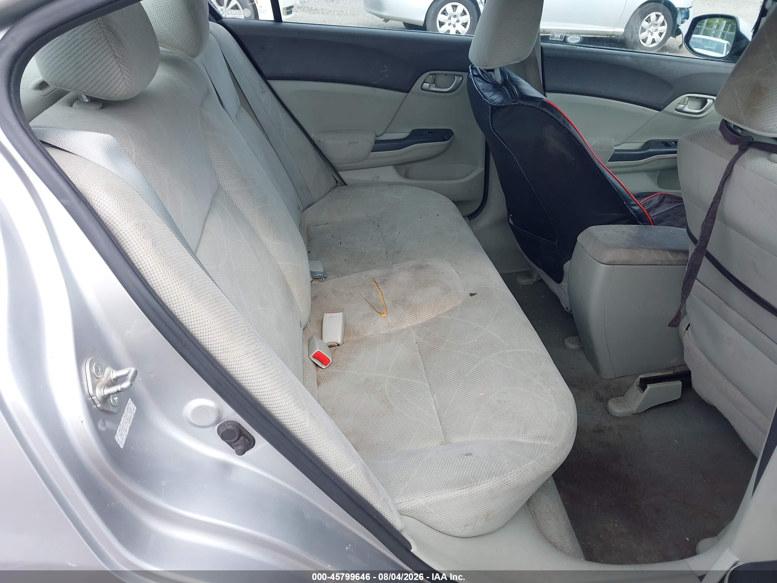2012 Honda Civic Lx Серебряный vin: 2HGFB2F54CH317428