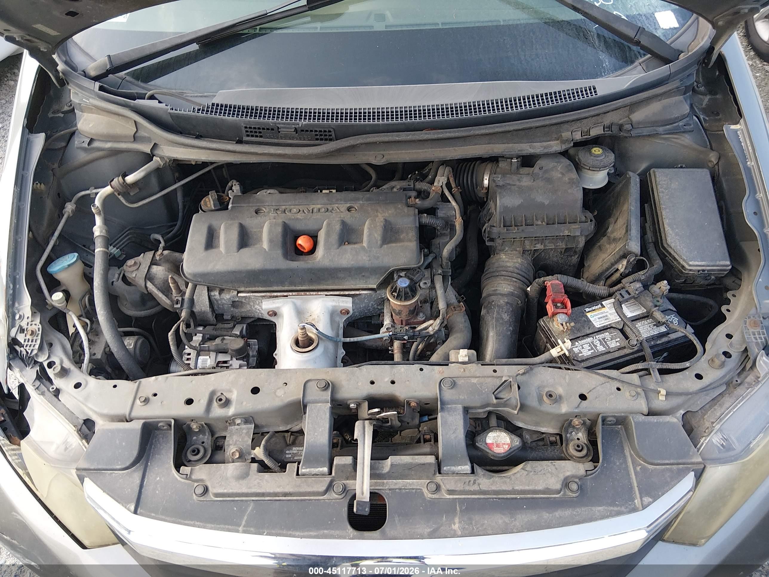 2012 Honda Civic Lx Blue vin: 2HGFB2F54CH318577