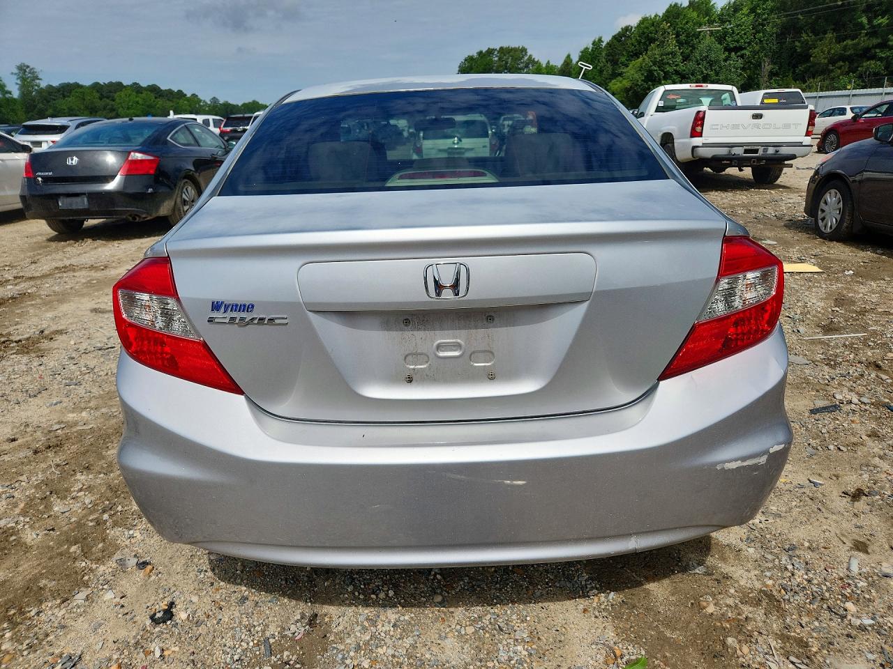2012 Honda Civic Lx Silver vin: 2HGFB2F54CH320202