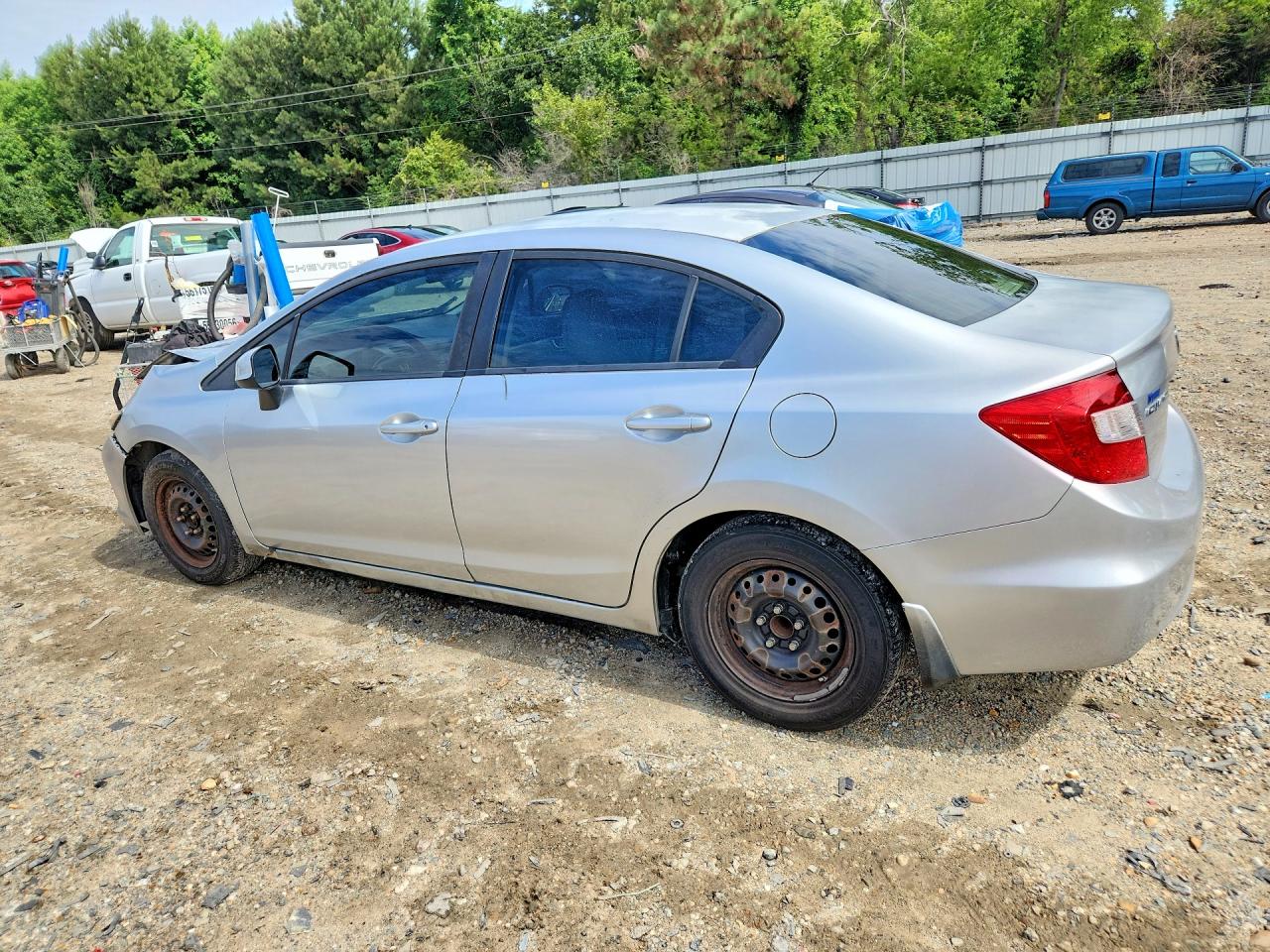 2012 Honda Civic Lx Silver vin: 2HGFB2F54CH320202