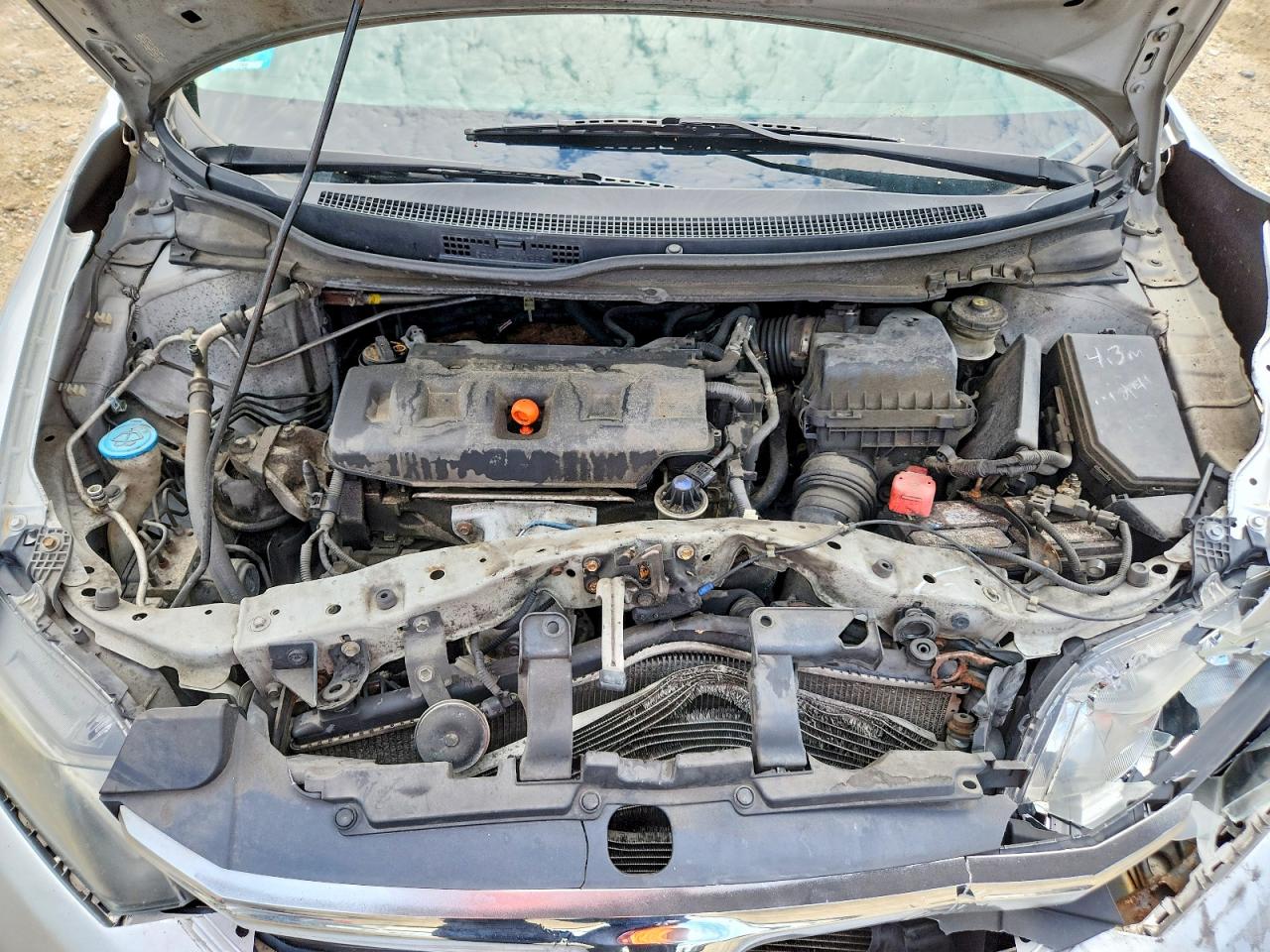 2012 Honda Civic Lx Silver vin: 2HGFB2F54CH320202