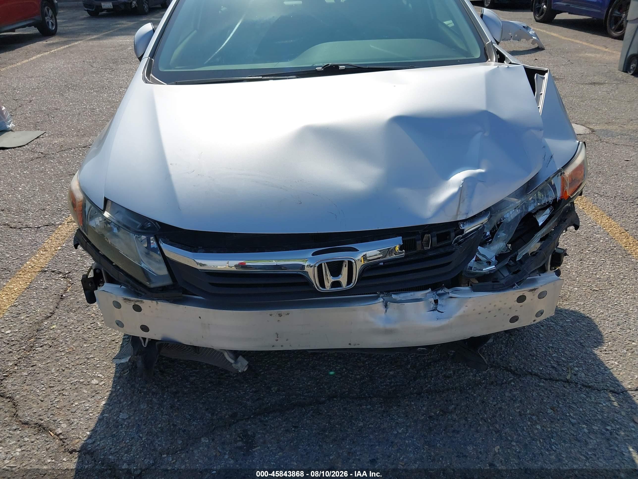 2012 Honda Civic Lx Silver vin: 2HGFB2F54CH320877