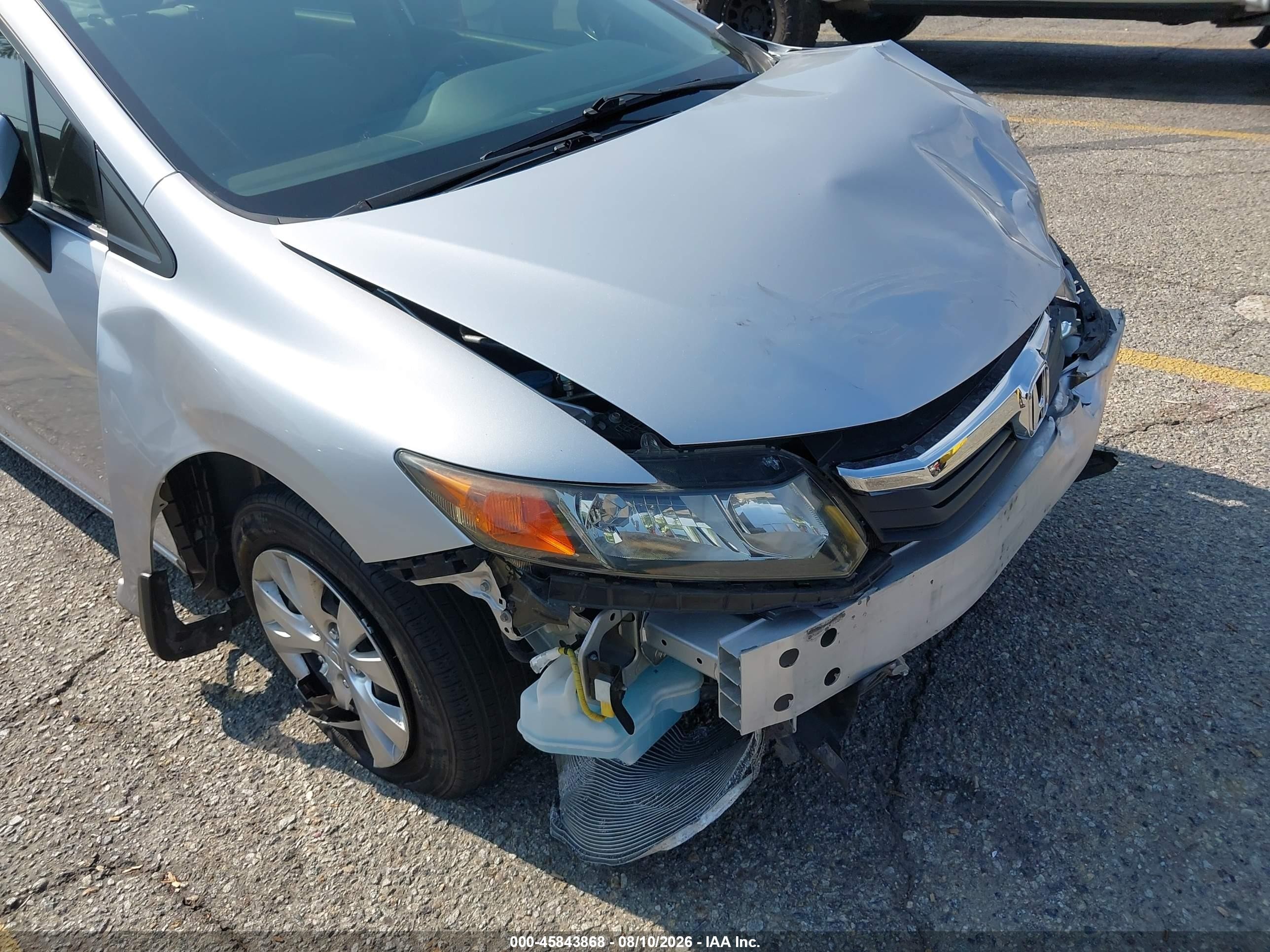 2012 Honda Civic Lx Silver vin: 2HGFB2F54CH320877