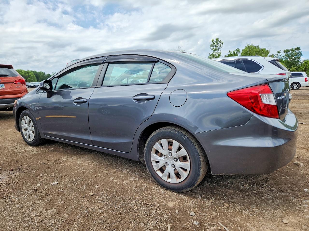 2012 Honda Civic Lx Серый vin: 2HGFB2F54CH320930