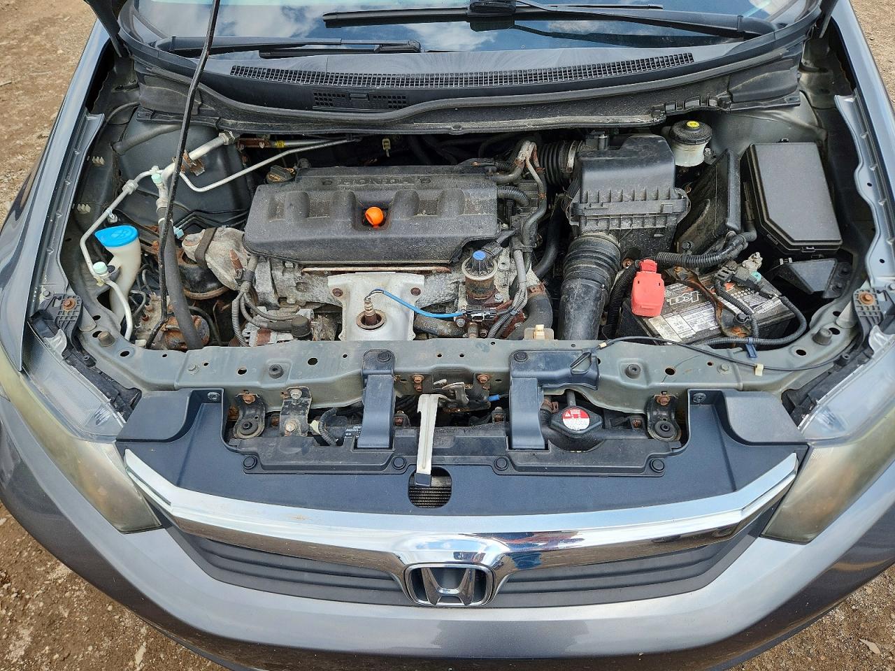 2012 Honda Civic Lx Серый vin: 2HGFB2F54CH320930
