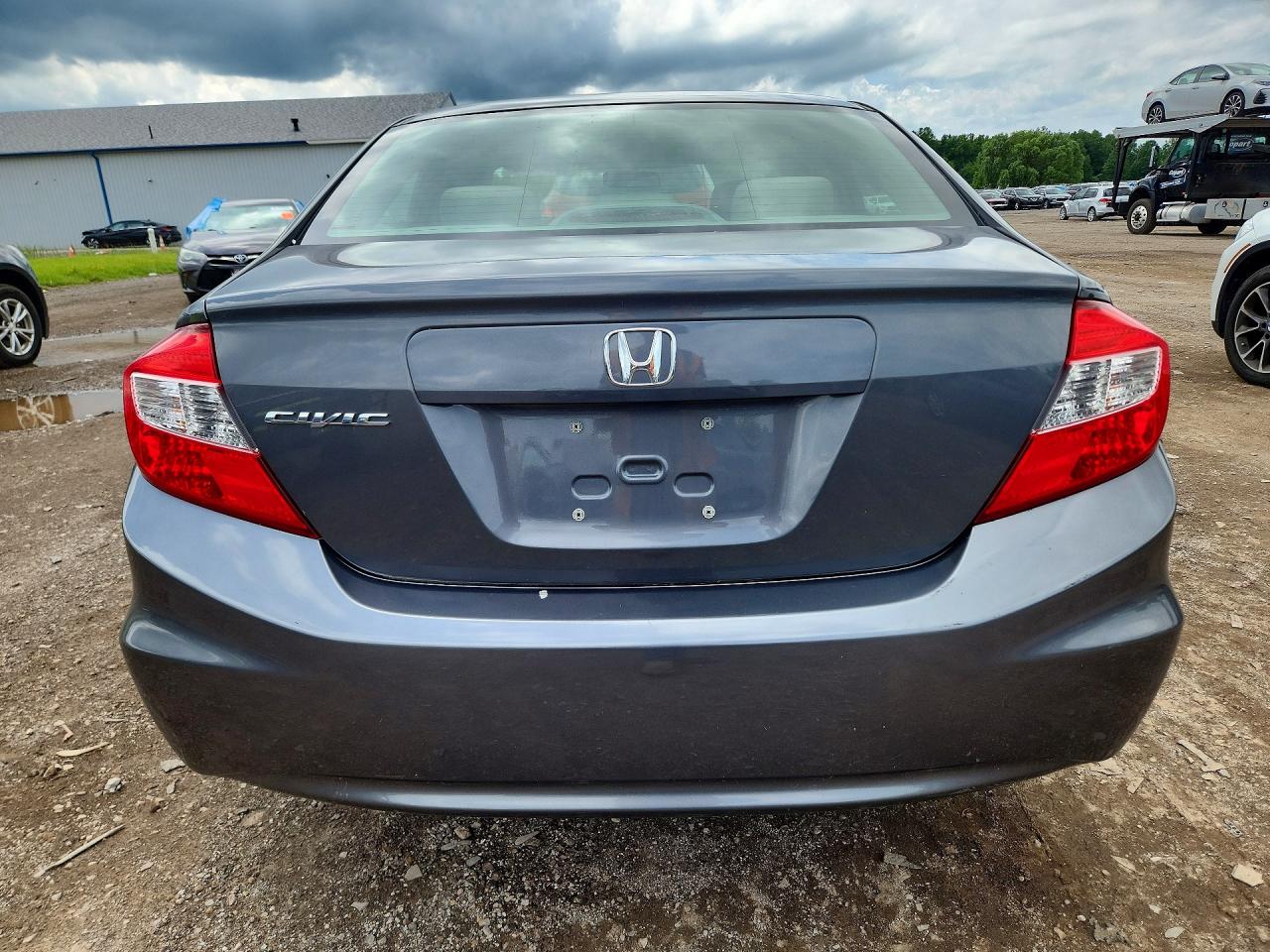 2012 Honda Civic Lx Серый vin: 2HGFB2F54CH320930