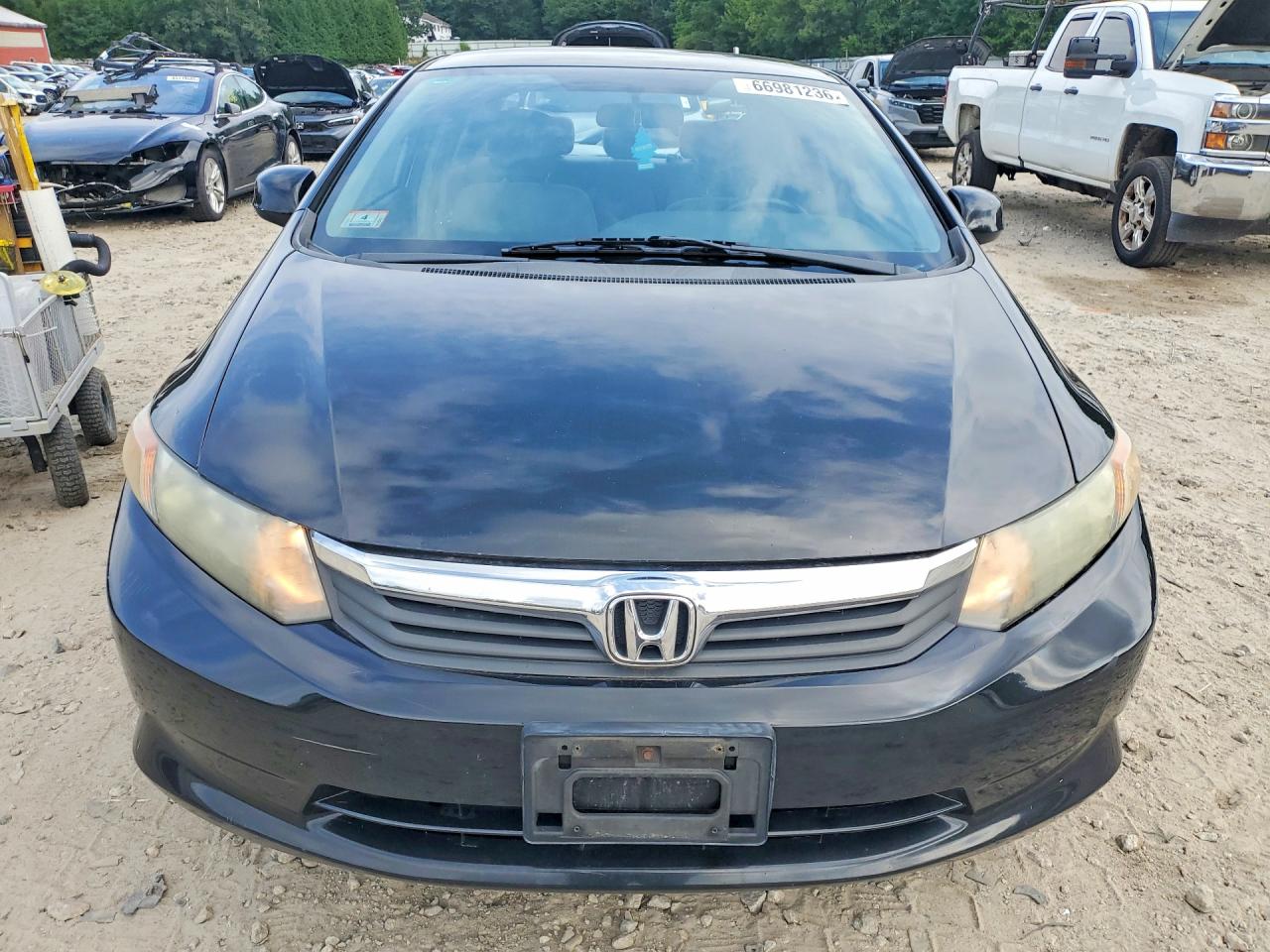 2012 Honda Civic Lx Черный vin: 2HGFB2F54CH327151