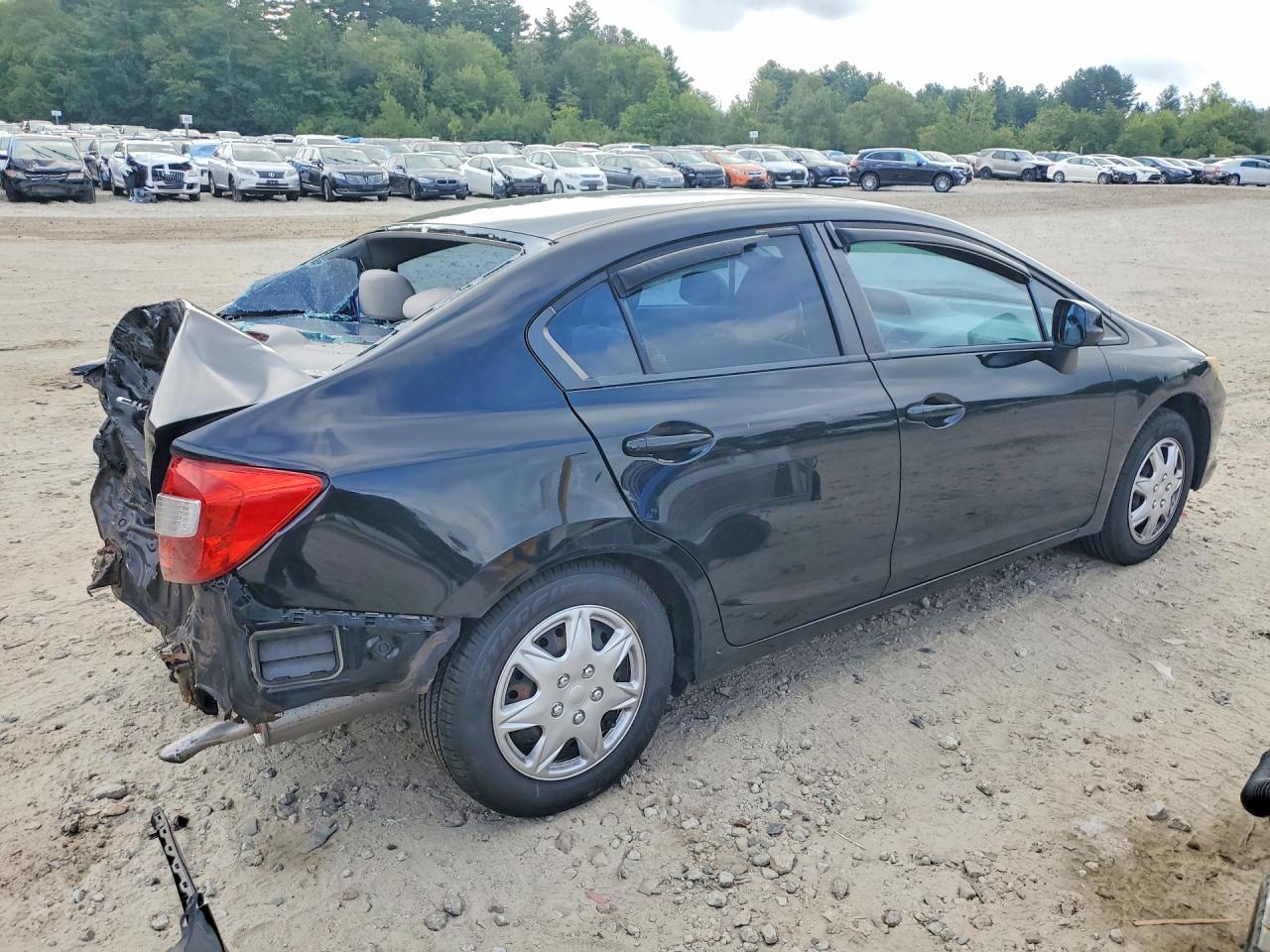 2012 Honda Civic Lx Черный vin: 2HGFB2F54CH327151