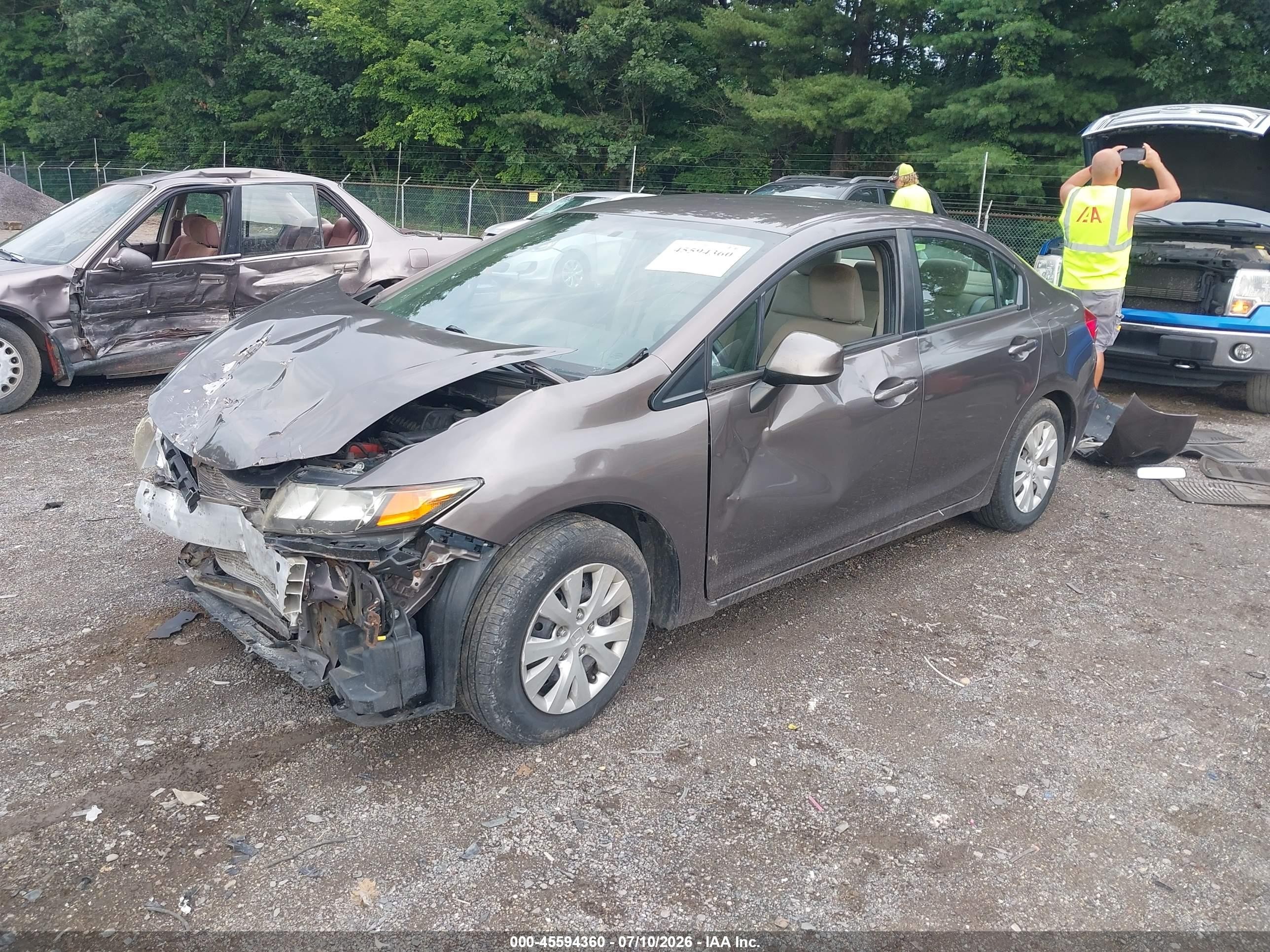 2012 Honda Civic Lx Бордовый vin: 2HGFB2F54CH500716