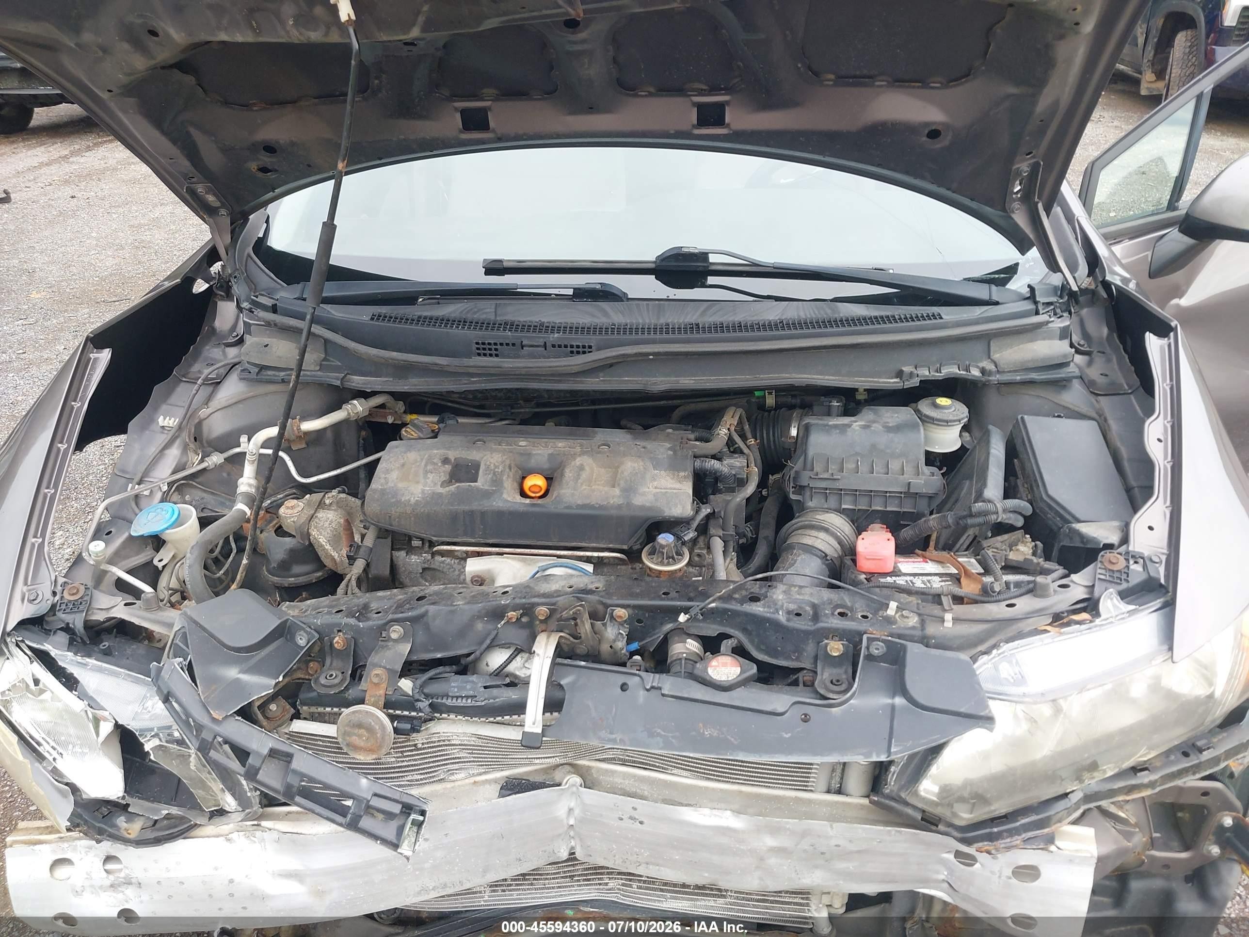 2012 Honda Civic Lx Бордовый vin: 2HGFB2F54CH500716