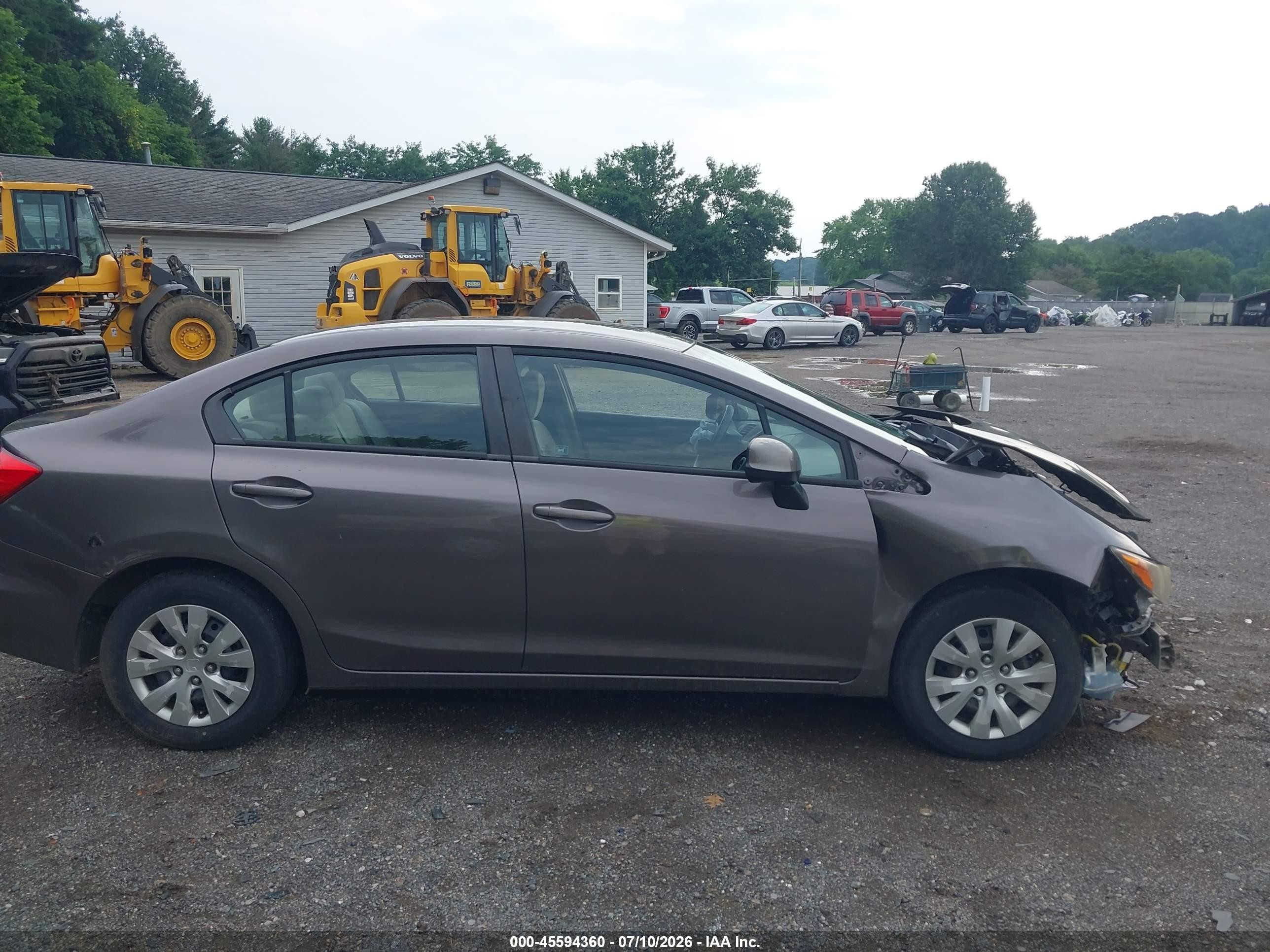 2012 Honda Civic Lx Бордовый vin: 2HGFB2F54CH500716