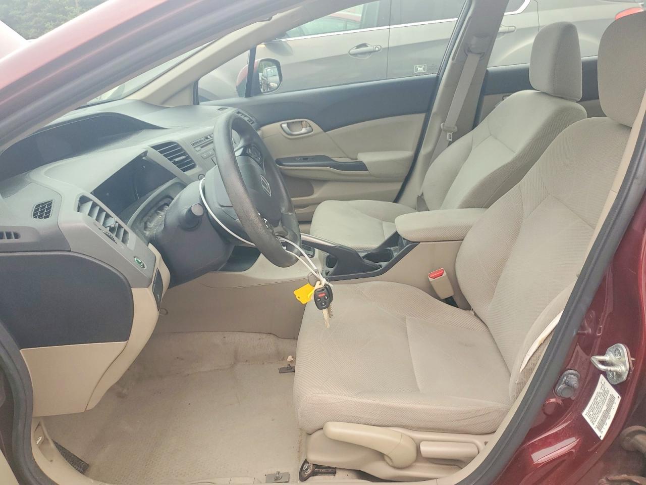 2012 Honda Civic Lx Burgundy vin: 2HGFB2F54CH512638