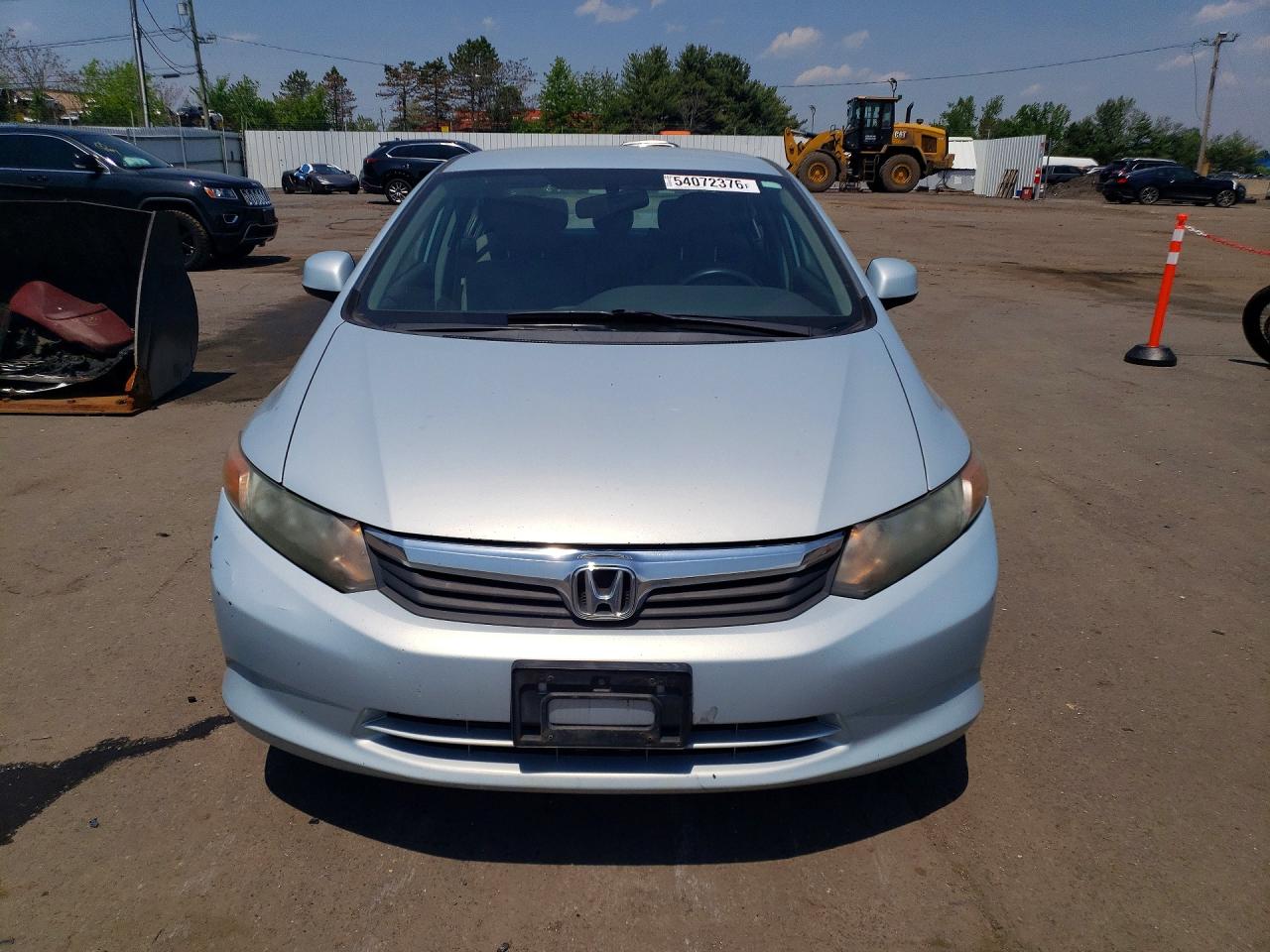 2012 Honda Civic Lx Silver vin: 2HGFB2F54CH522327