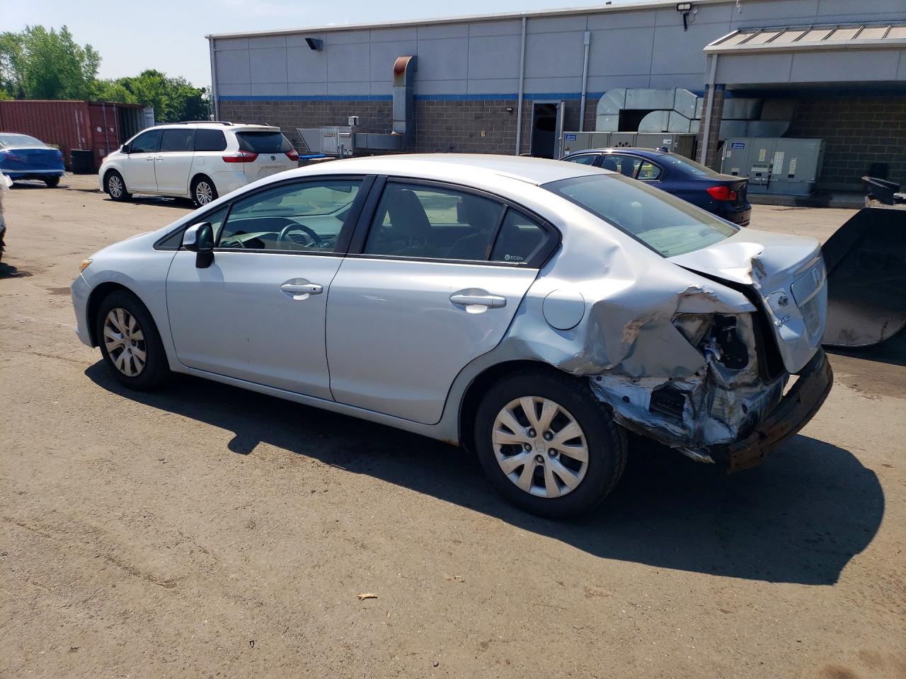 2012 Honda Civic Lx Silver vin: 2HGFB2F54CH522327