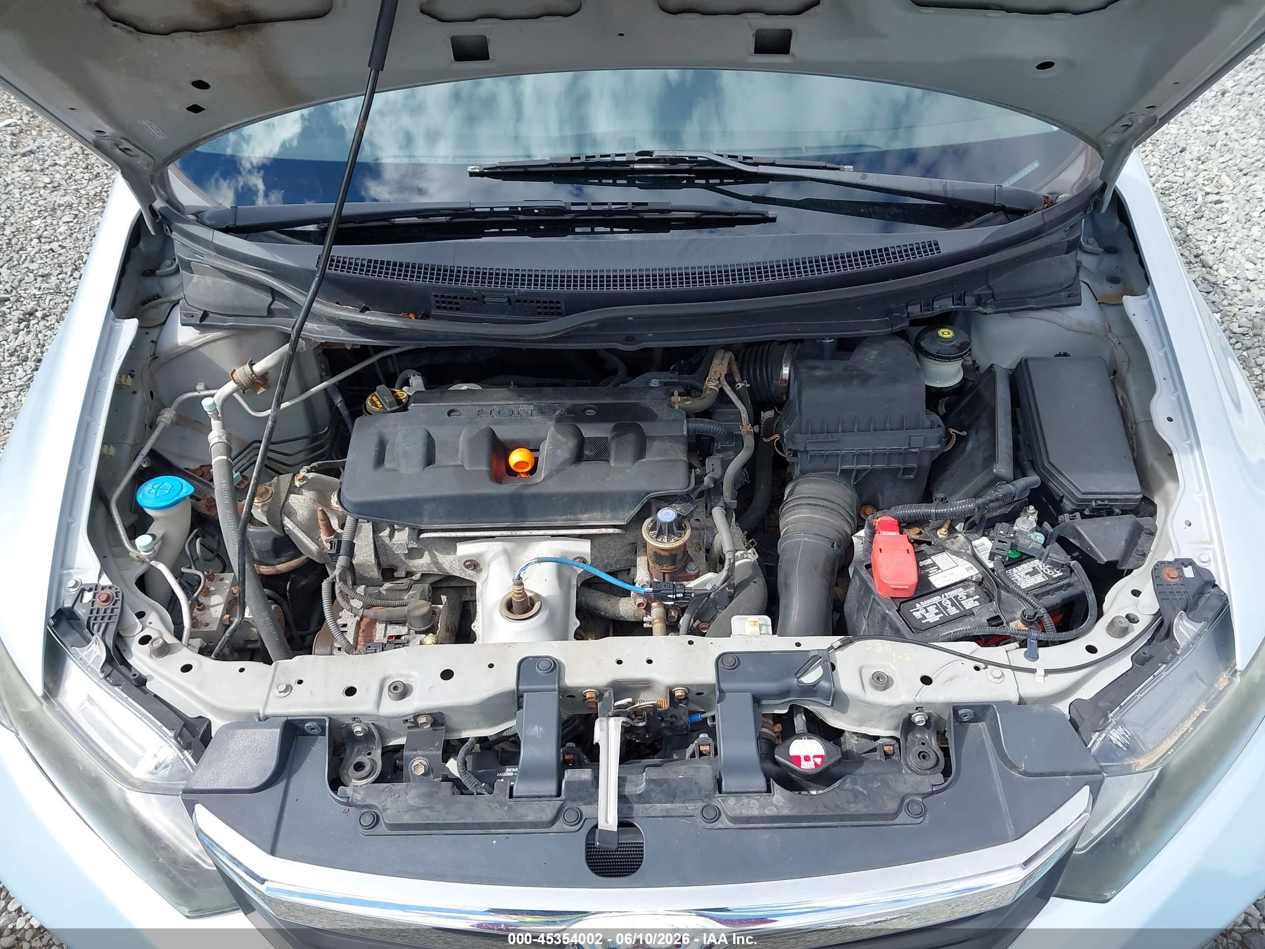 2012 Honda Civic Lx Light Blue vin: 2HGFB2F54CH523025