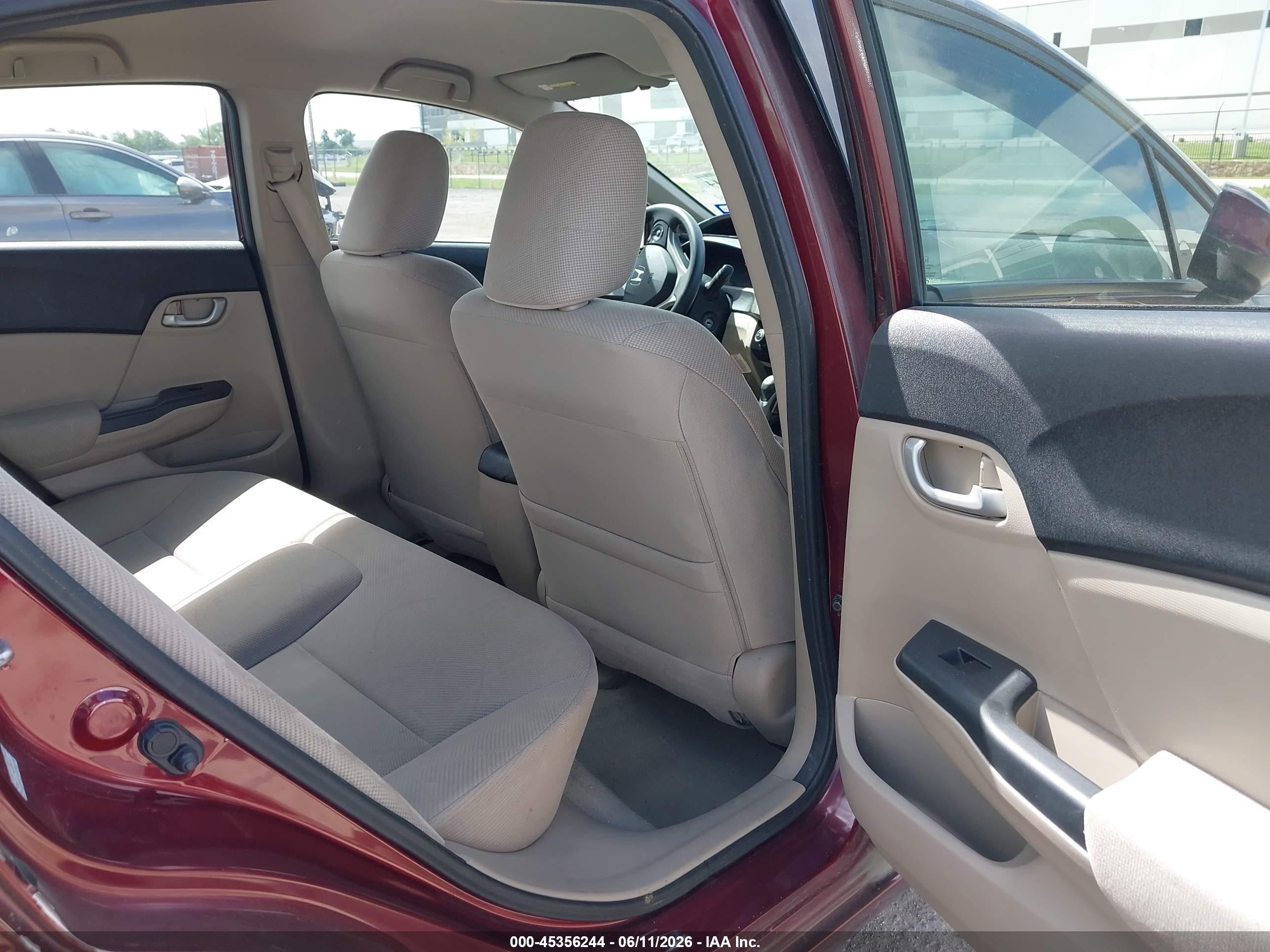 2012 Honda Civic Lx Maroon vin: 2HGFB2F54CH540861
