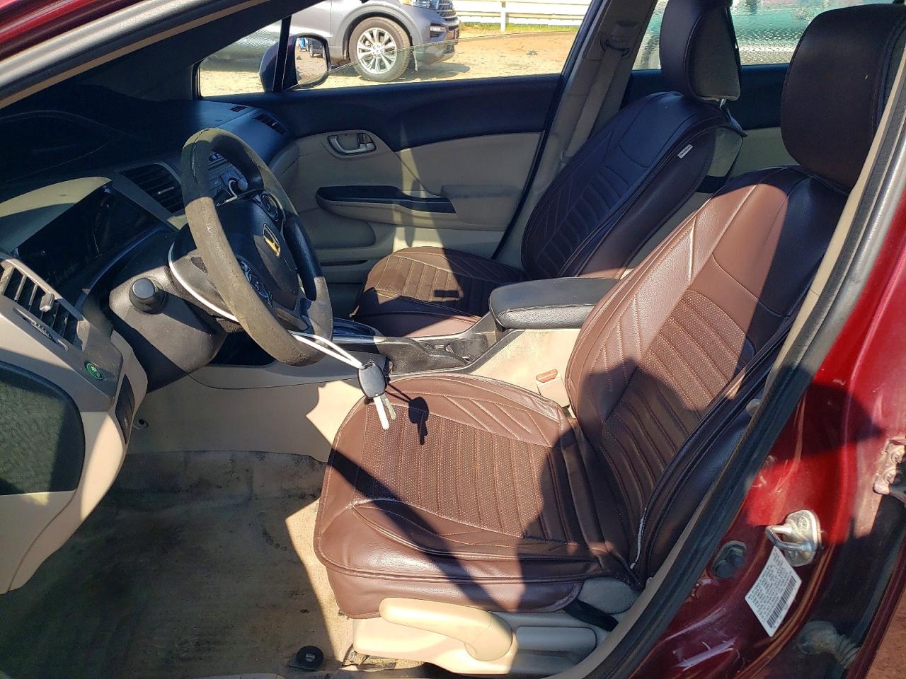 2012 Honda Civic Lx Burgundy vin: 2HGFB2F54CH559006