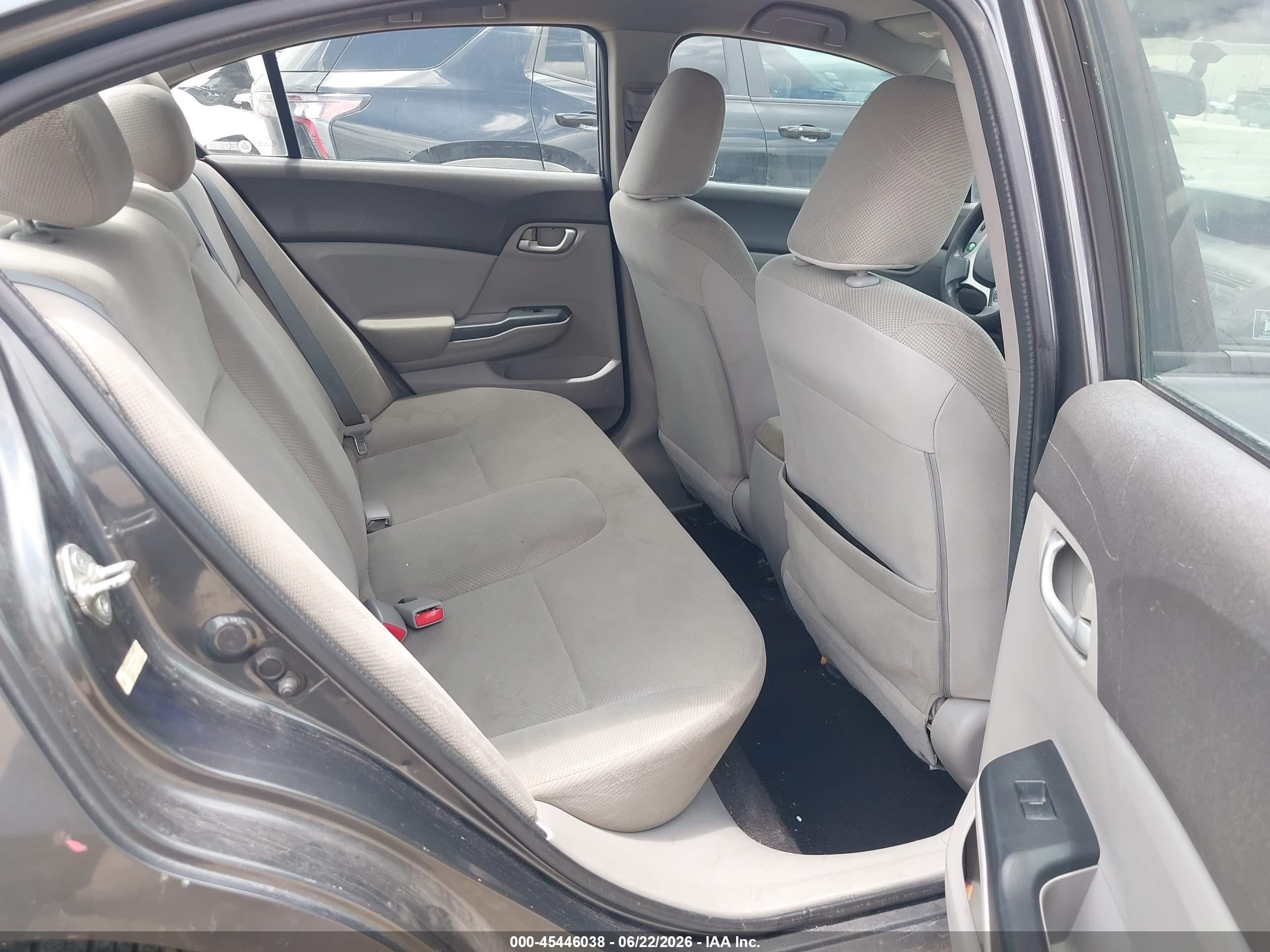 2012 Honda Civic Lx Gray vin: 2HGFB2F54CH560706