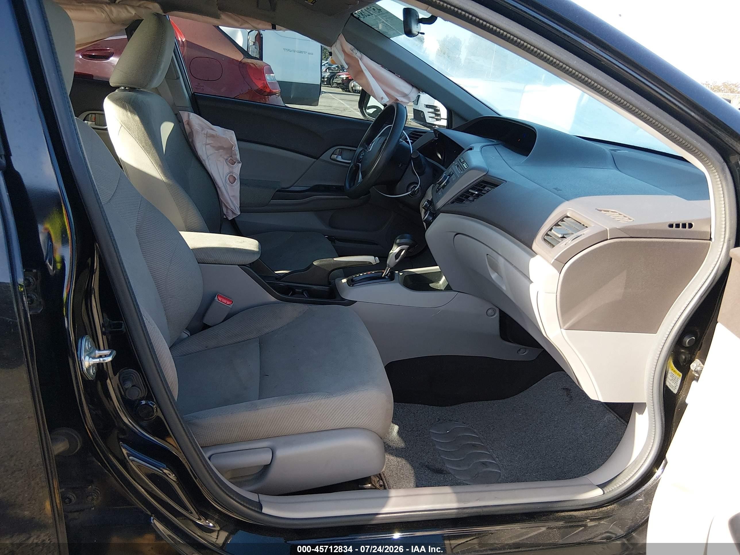 2012 Honda Civic Lx Black vin: 2HGFB2F54CH566957