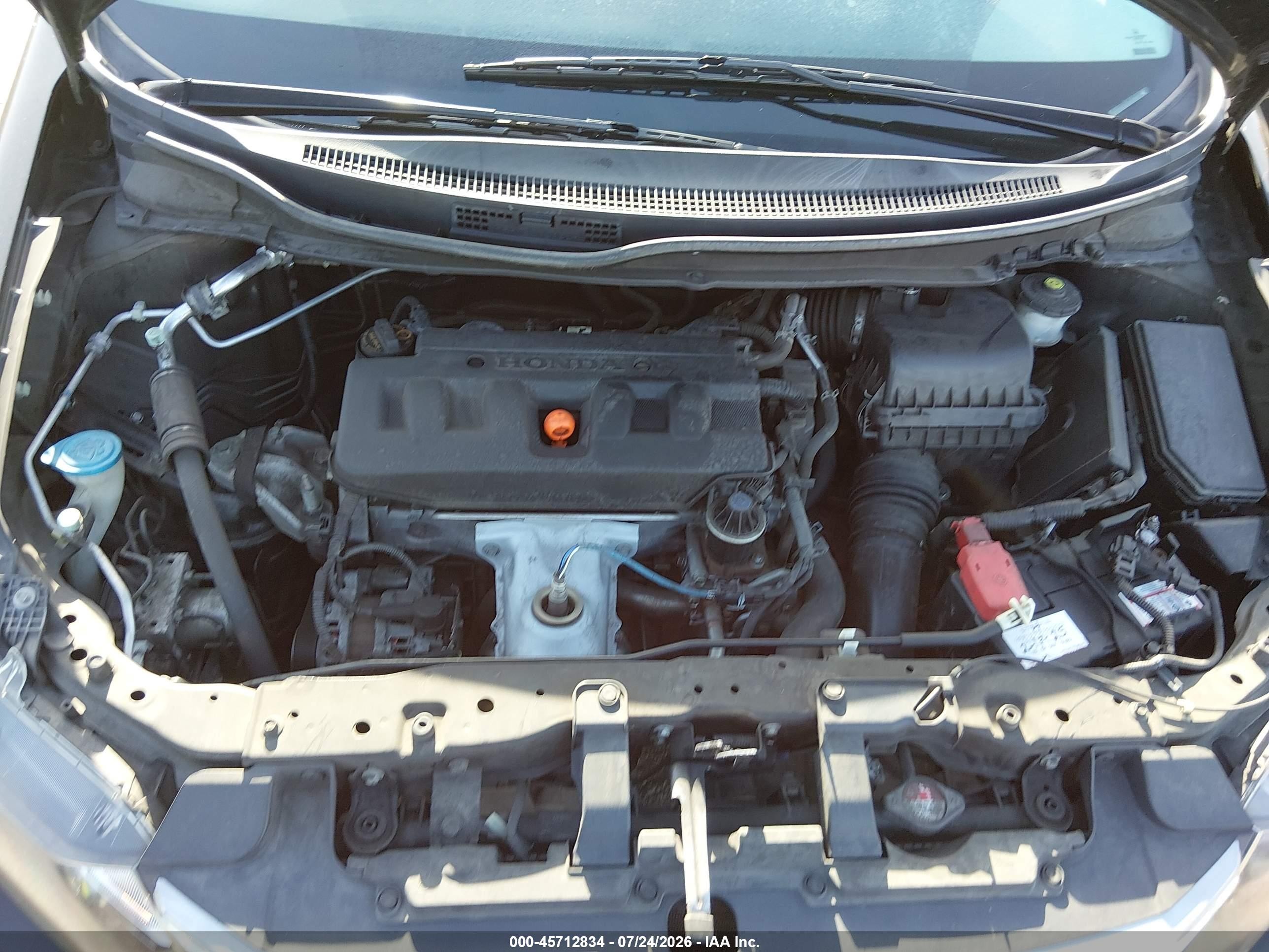 2012 Honda Civic Lx Black vin: 2HGFB2F54CH566957