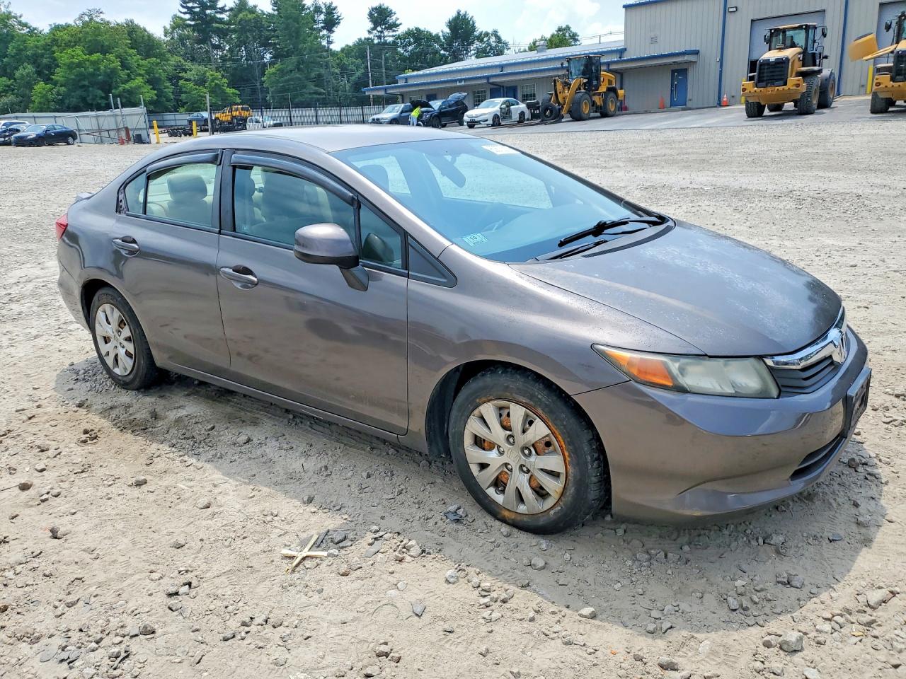 2012 Honda Civic Lx Brown vin: 2HGFB2F54CH567056