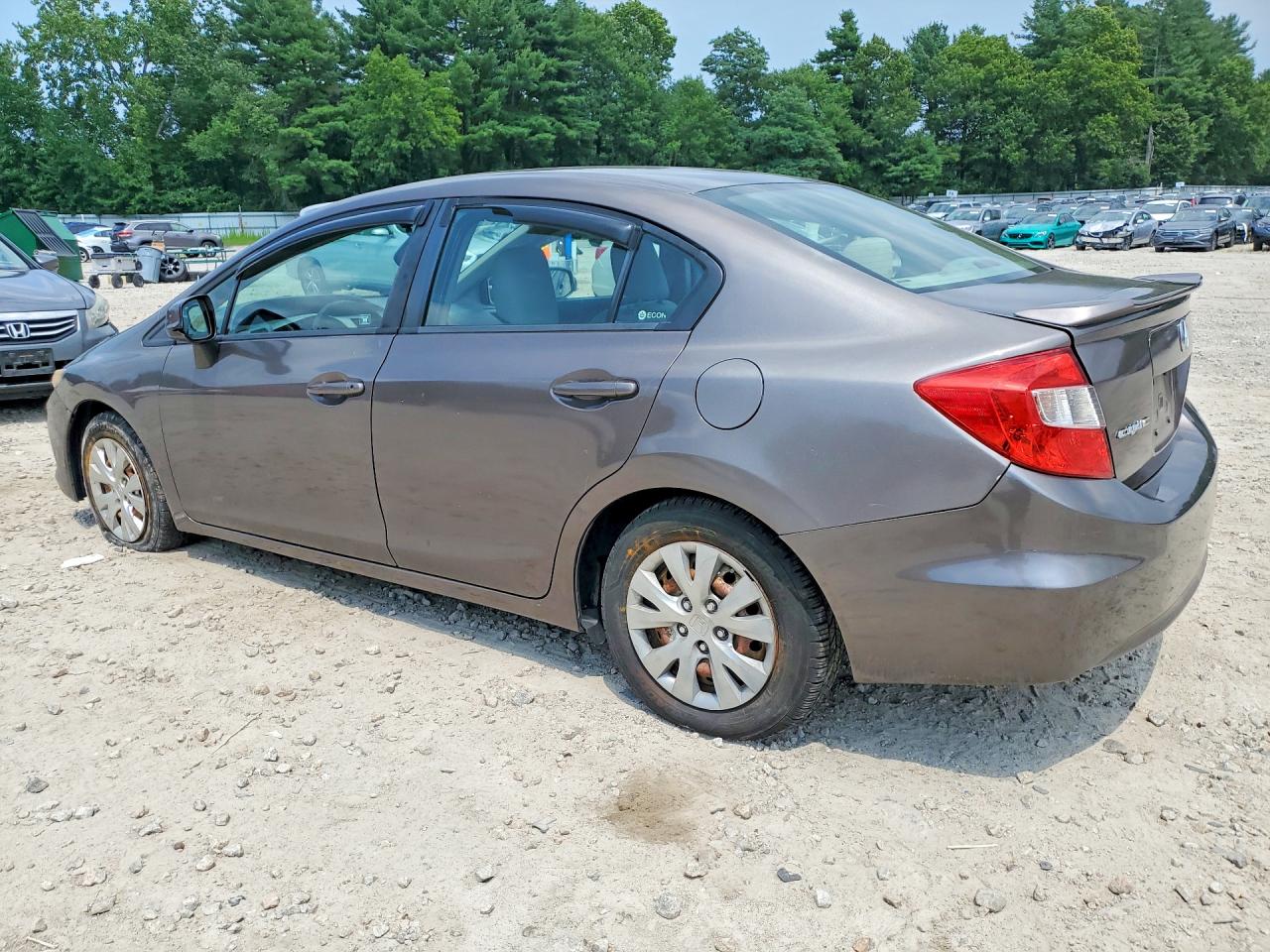 2012 Honda Civic Lx Brown vin: 2HGFB2F54CH567056