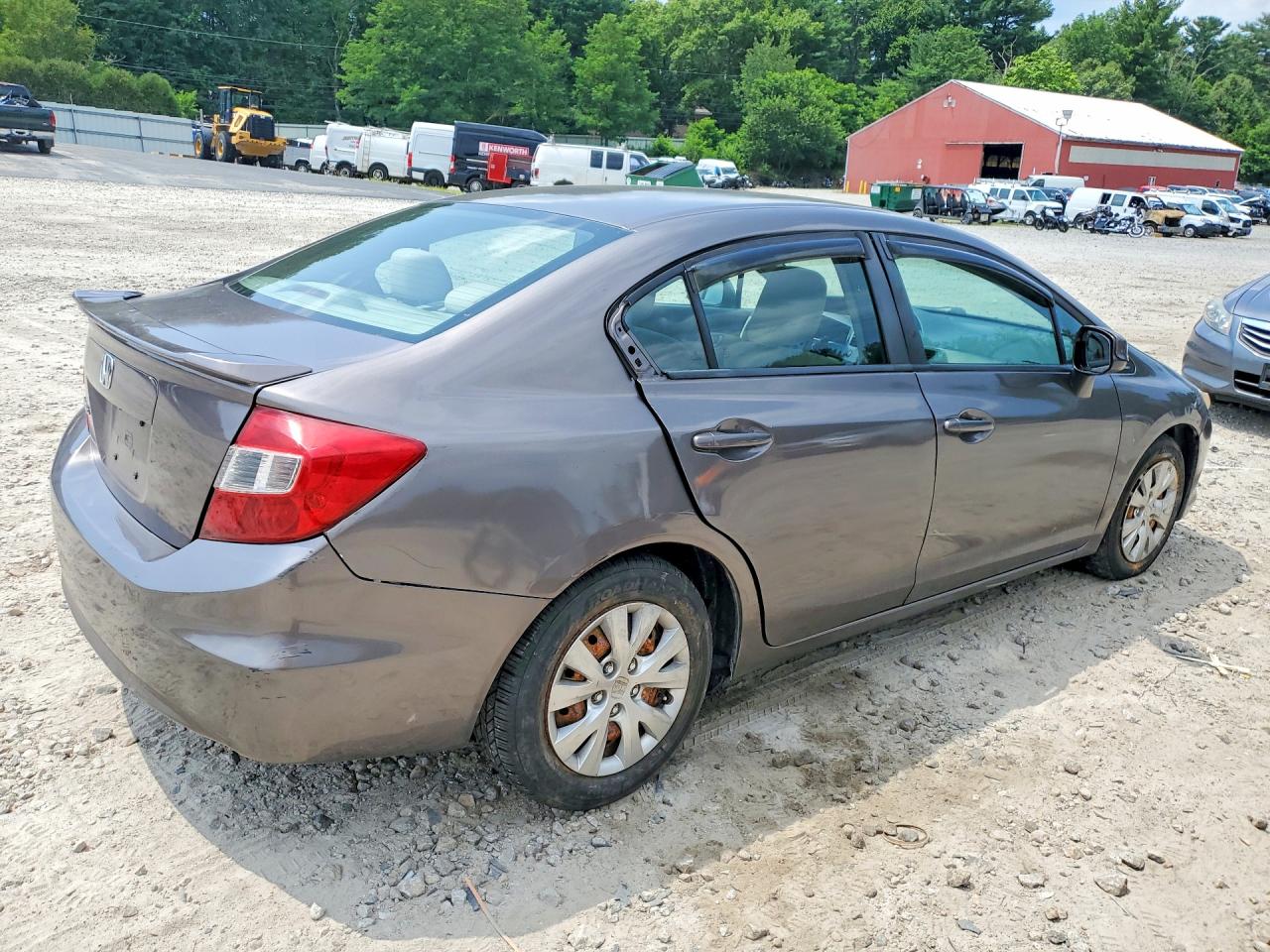 2012 Honda Civic Lx Brown vin: 2HGFB2F54CH567056