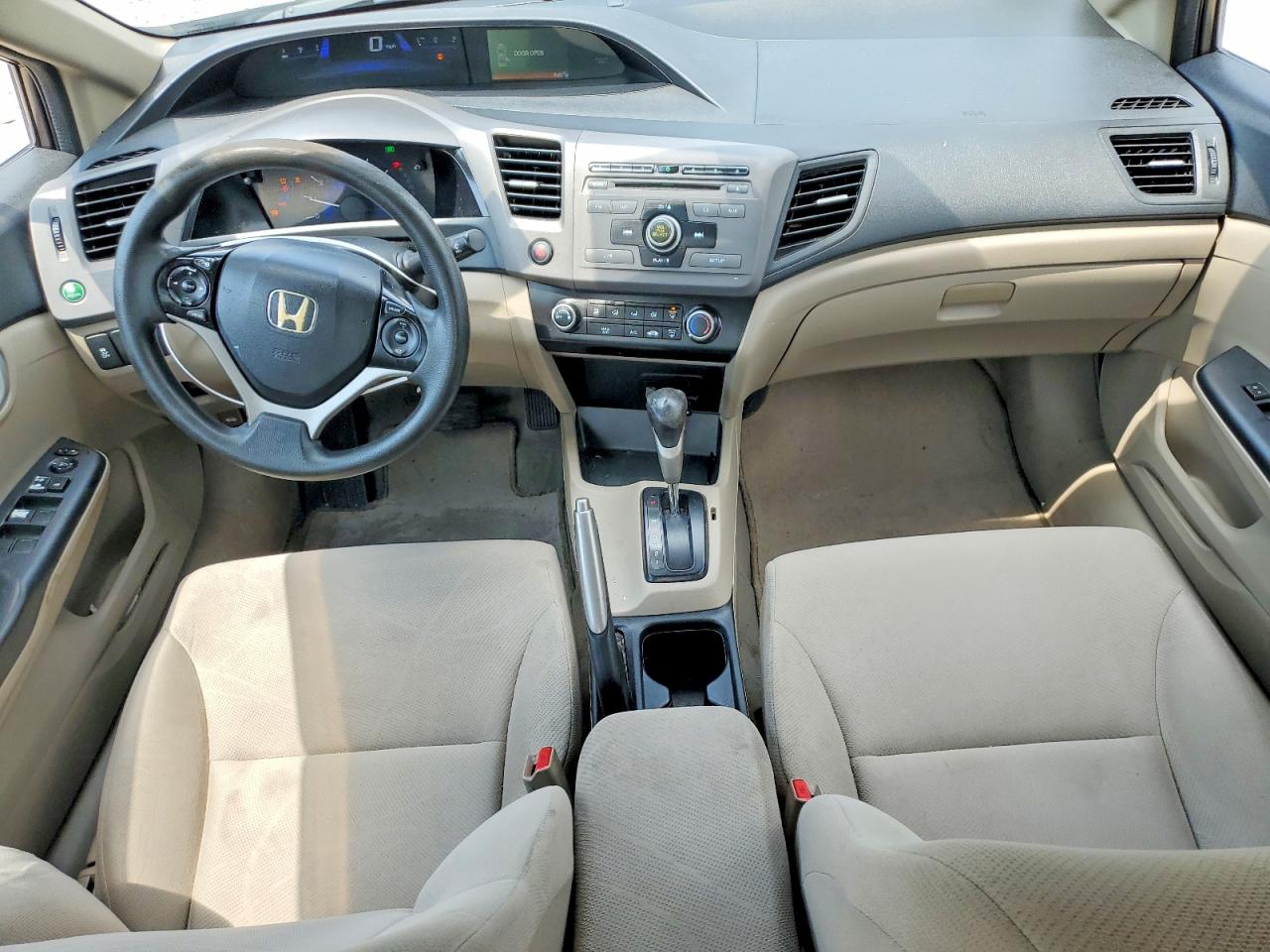 2012 Honda Civic Lx Brown vin: 2HGFB2F54CH567056