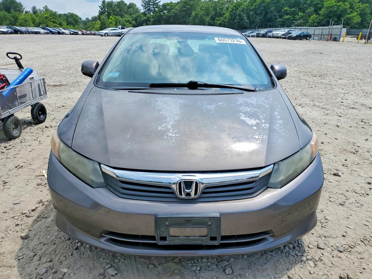 2012 Honda Civic Lx Brown vin: 2HGFB2F54CH567056