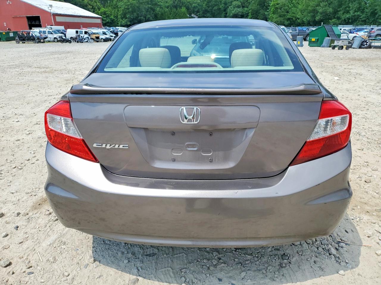 2012 Honda Civic Lx Brown vin: 2HGFB2F54CH567056