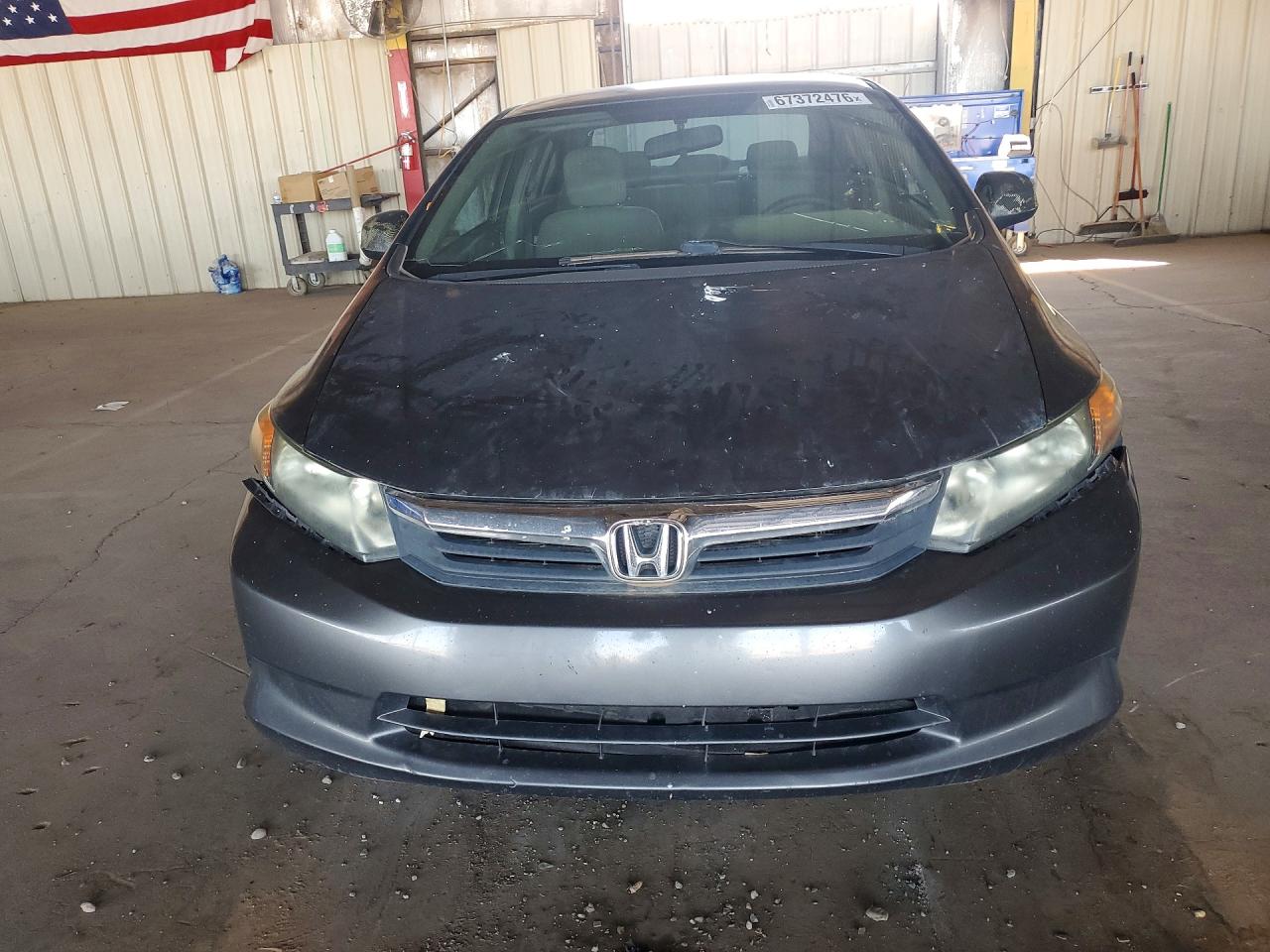 2012 Honda Civic Lx Charcoal vin: 2HGFB2F54CH572175